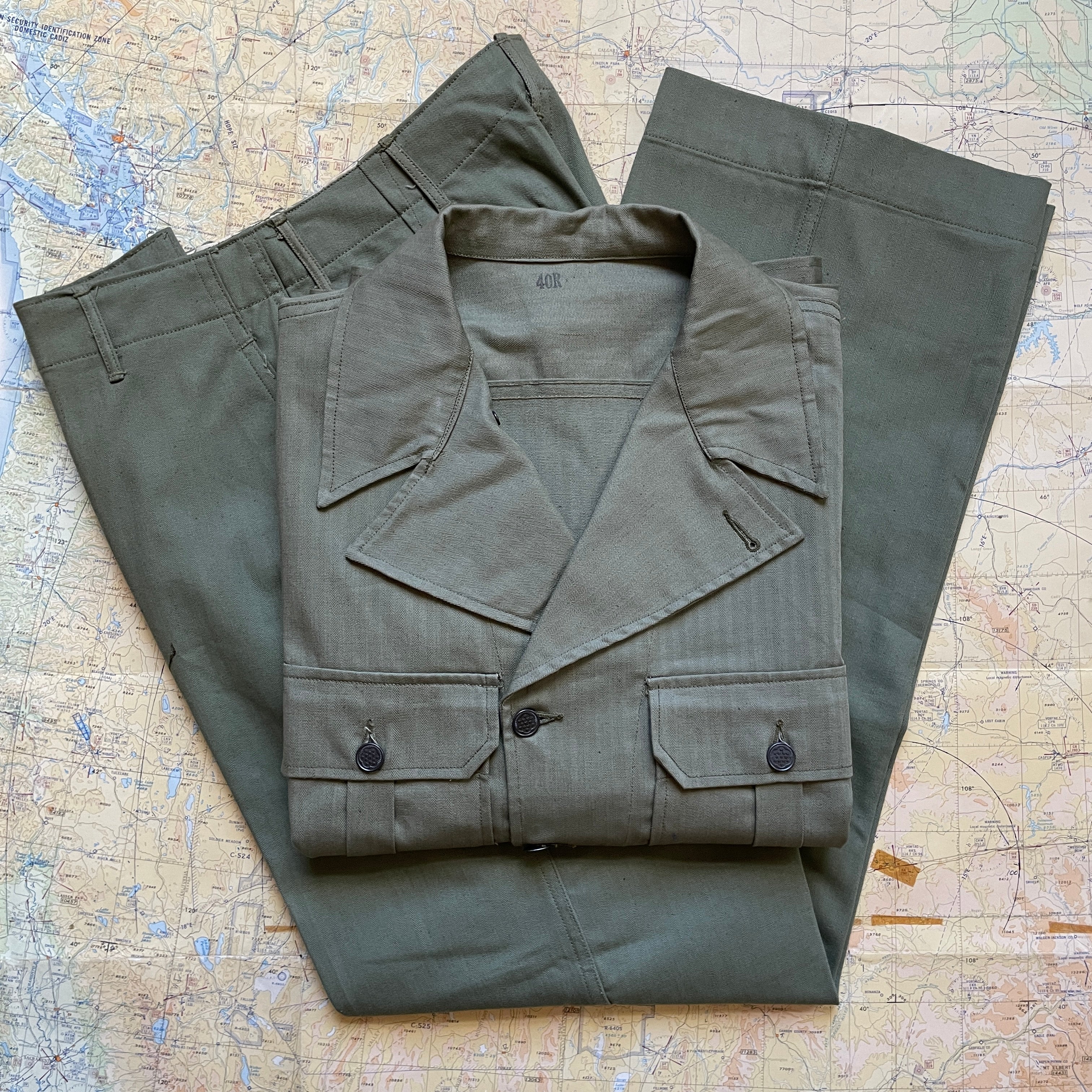 Deadstock US Army Pre-War HBT Fatigue Shirt & Trousers – The