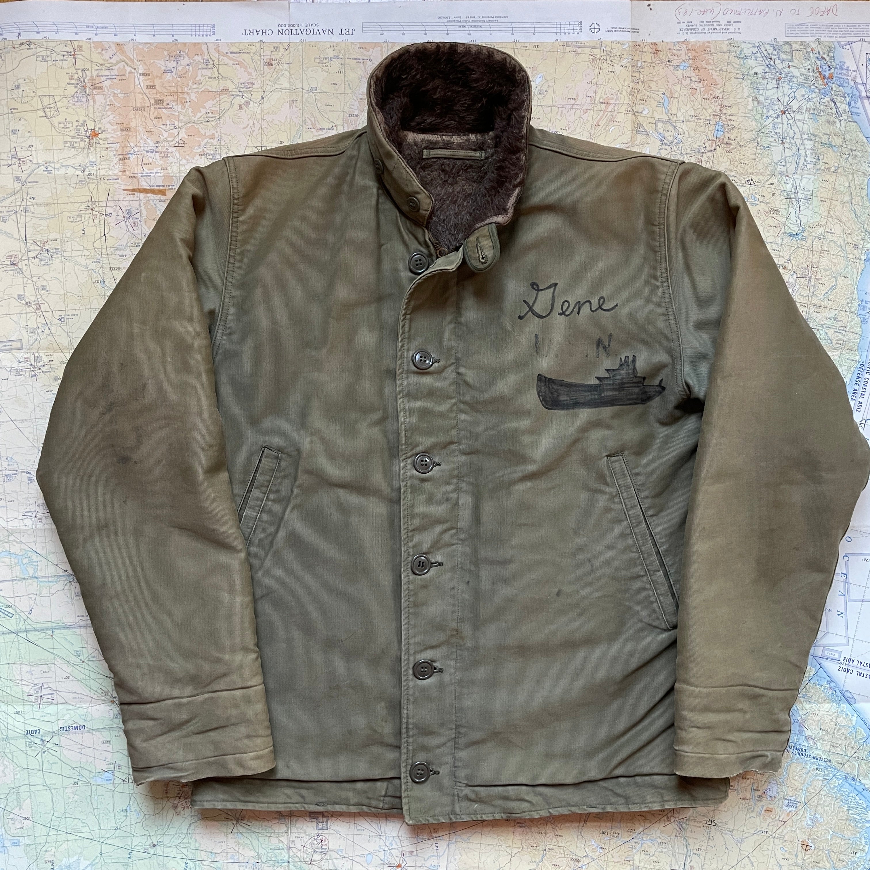 US Navy 1943/44 N1 Deck Jacket First Pattern – The Major's Tailor