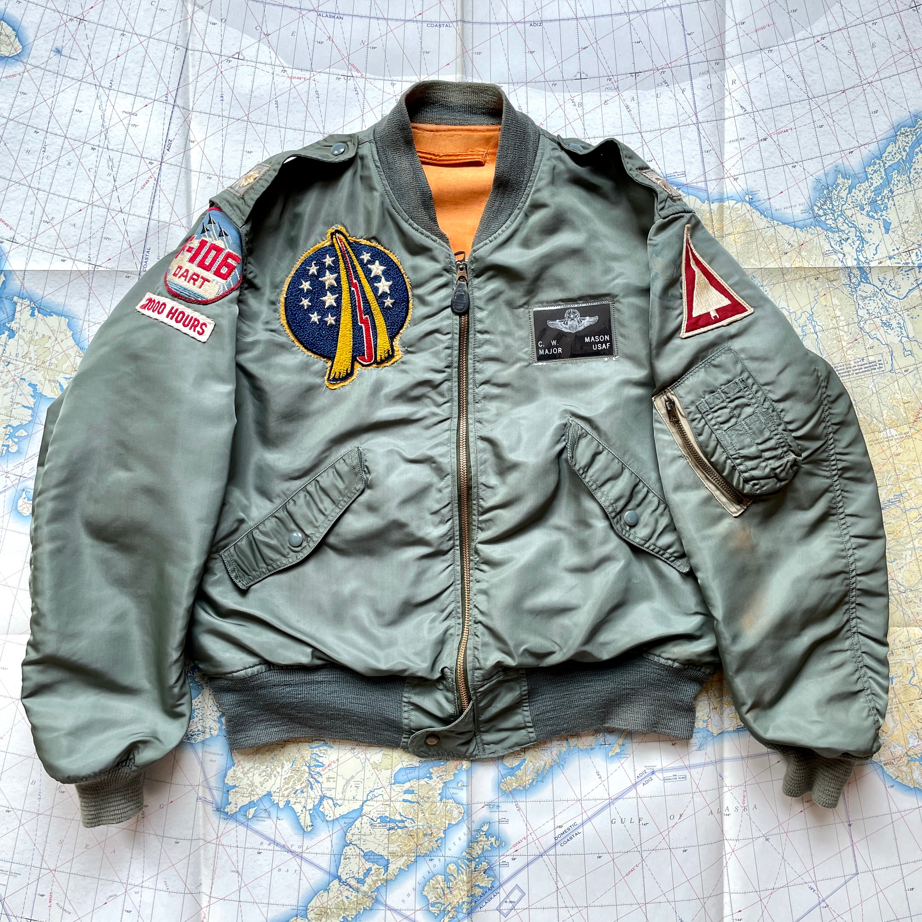 日本最大の 60s 米軍 alpha L-2B jacket flight l2b usaf ジャケット ...