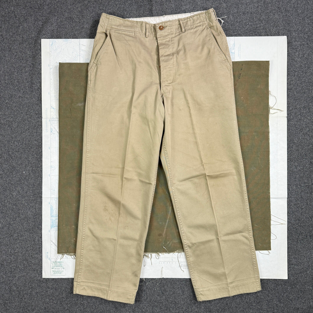 US Army 1945 Pattern Chino Trousers - size 34