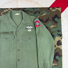 Load image into Gallery viewer, US Army Airborne OG107 Shirt with In-Country Made 82nd Patch
