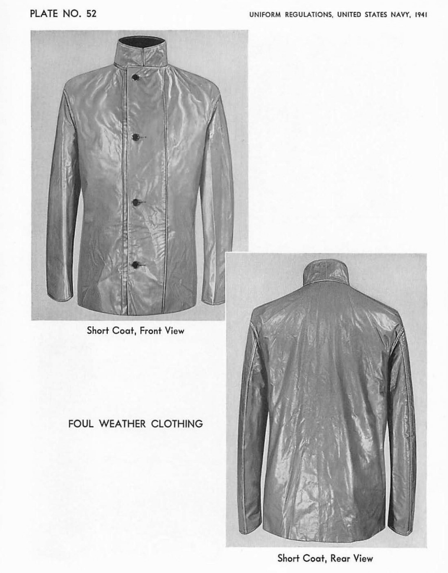 US Navy 1941 Foul Weather Short Coat