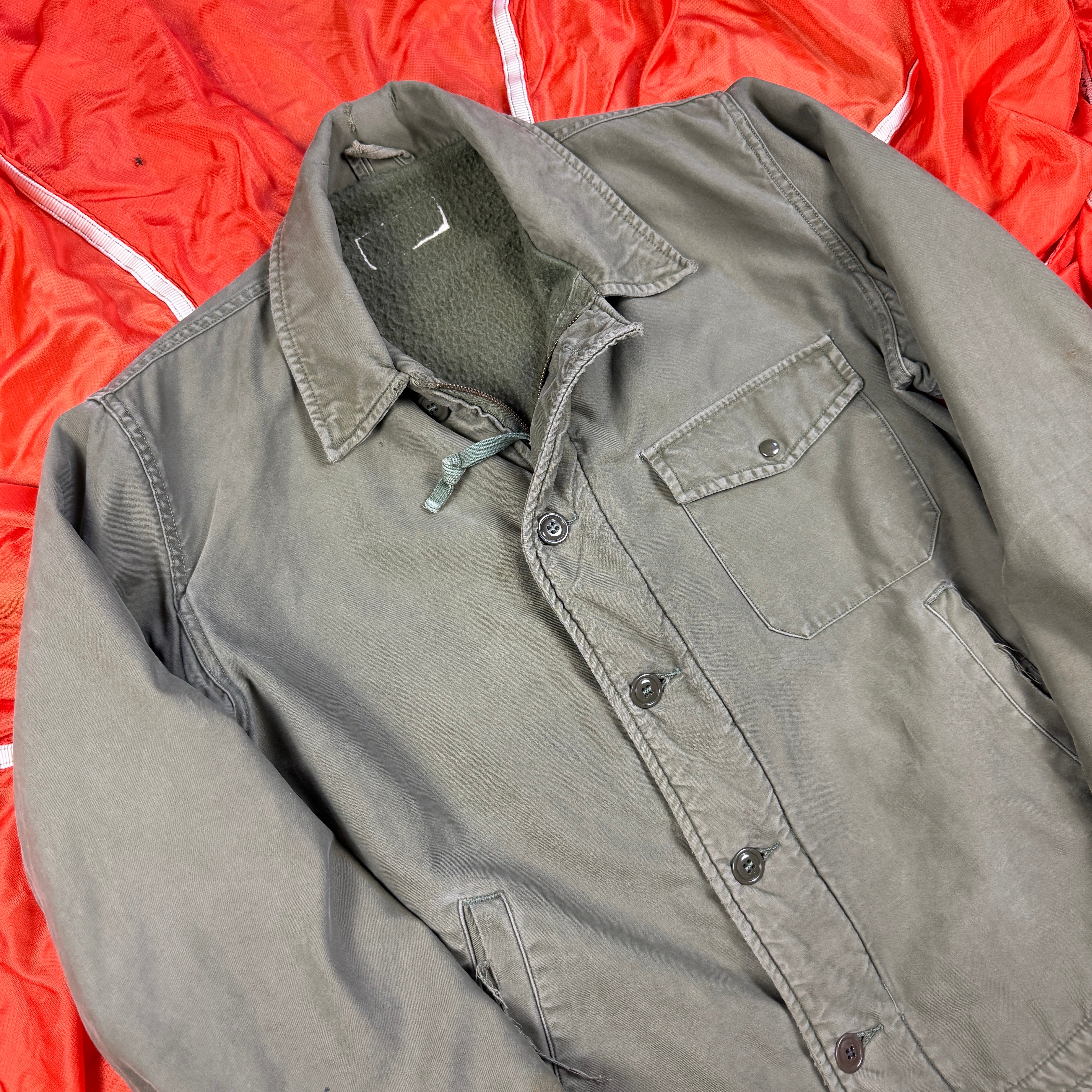 US Navy Early Pattern A2 Deck Jacket - Size Large