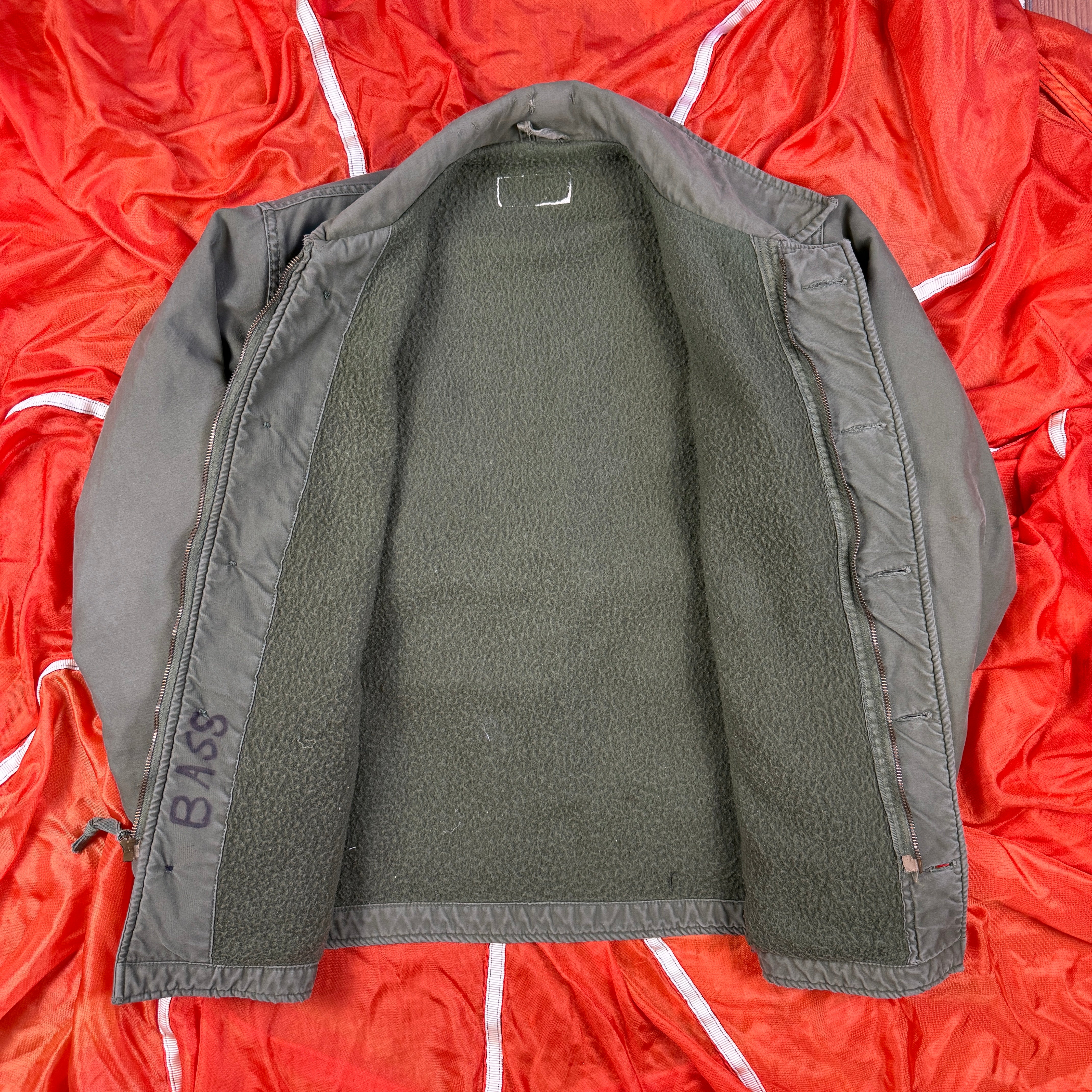 US Navy Early Pattern A2 Deck Jacket - Size Large
