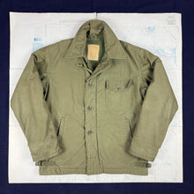 Load image into Gallery viewer, US Navy Early Pattern A2 Deck Jacket - Size Medium
