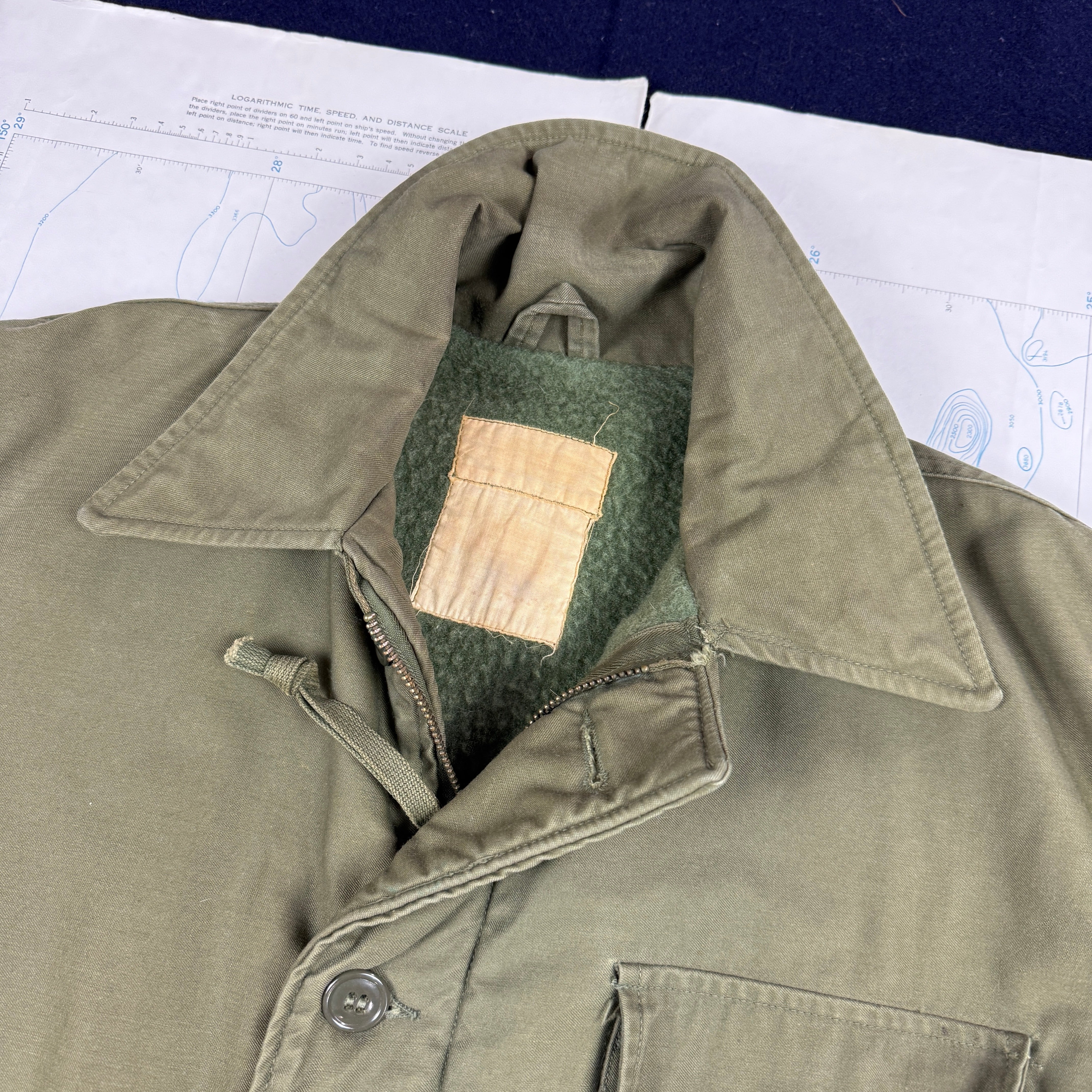 US Navy Early Pattern A2 Deck Jacket - Size Medium