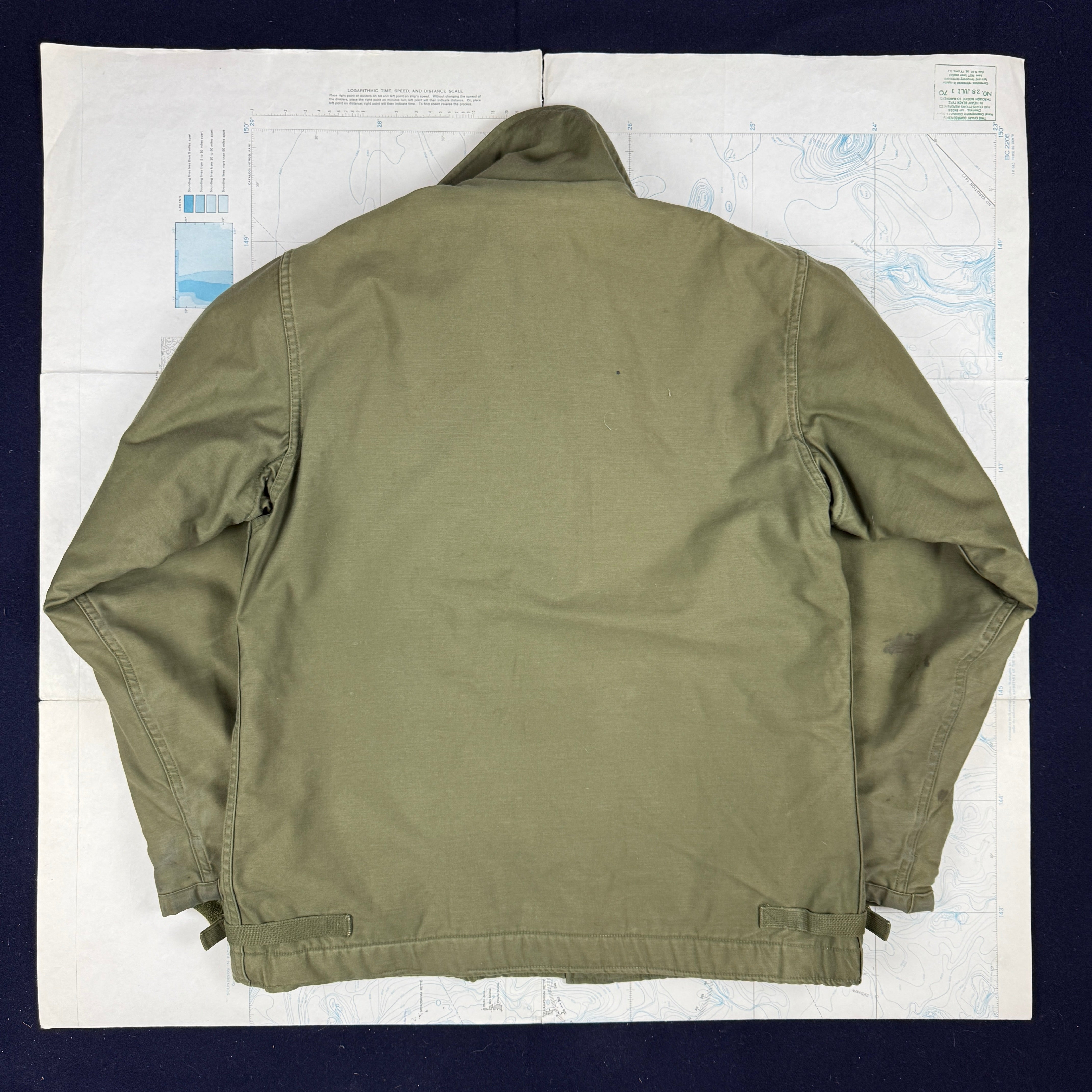 US Navy Early Pattern A2 Deck Jacket - Size Medium