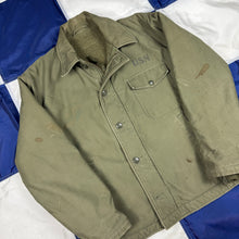 Load image into Gallery viewer, US Navy Early Pattern A2 Deck Jacket - Size Large
