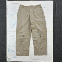 Load image into Gallery viewer, US Army 1956 Pattern Chino Trousers with Wear &amp; Repairs

