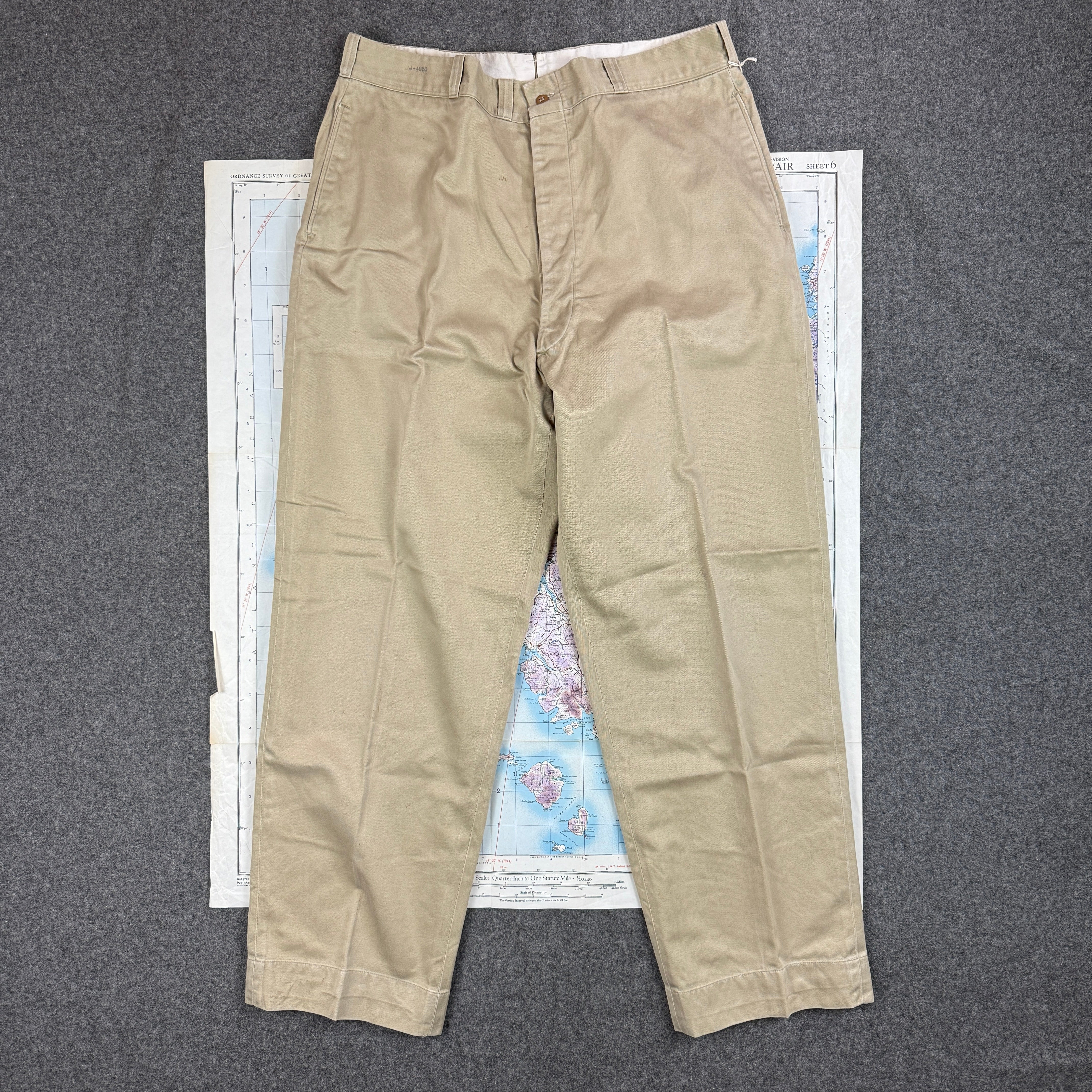 US Army 1956 Pattern Chino Trousers - Size 37