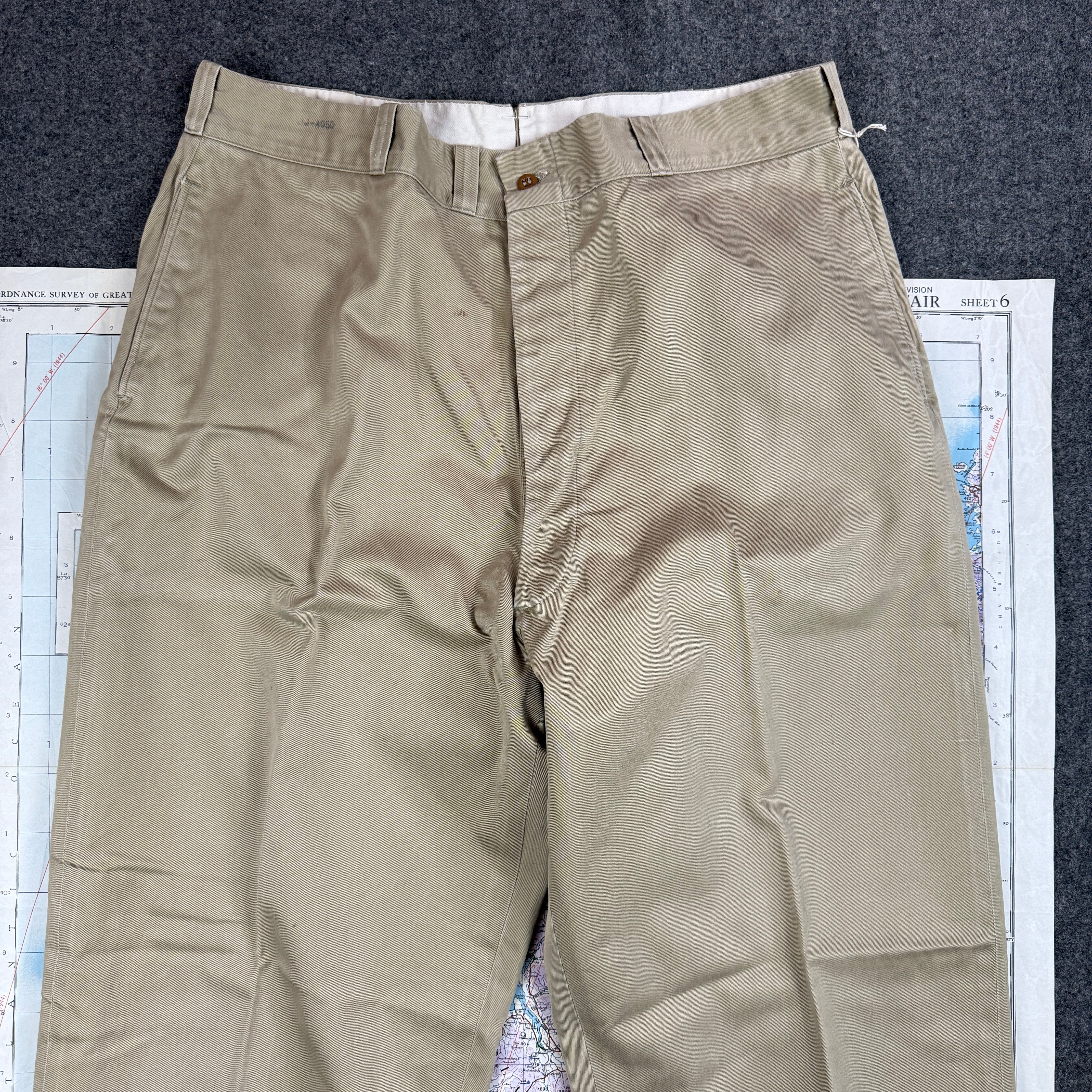 US Army 1956 Pattern Chino Trousers - Size 37