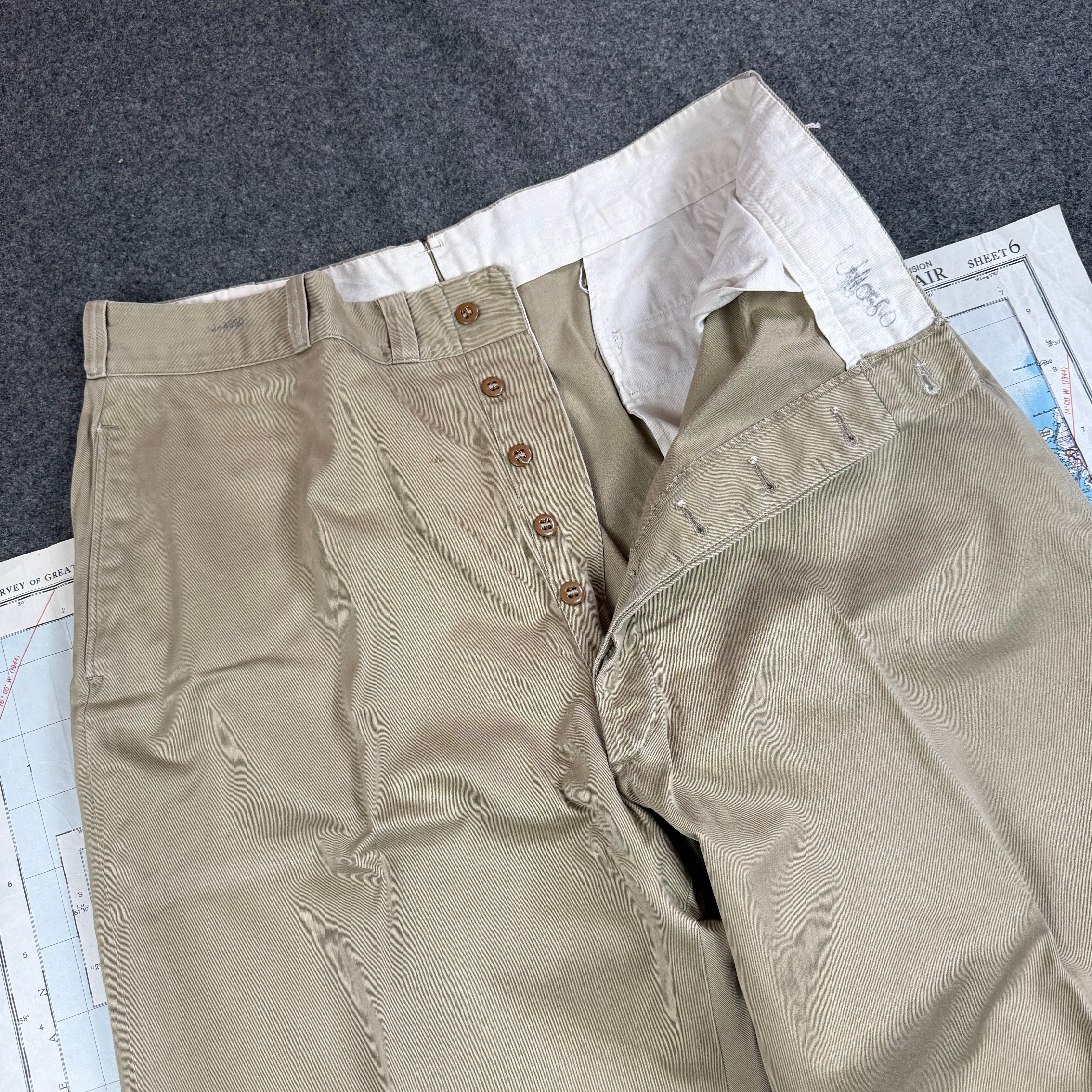 US Army 1956 Pattern Chino Trousers - Size 37