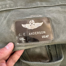 Load image into Gallery viewer, USAF Aviator Kit Bag owned by WW2 Triple Ace Bud Anderson
