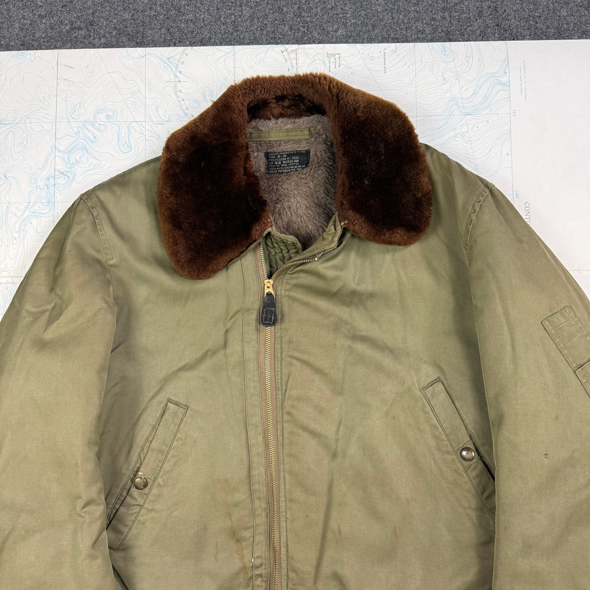 USAAF WW2 B-15 Flight Jacket - Rare size 44