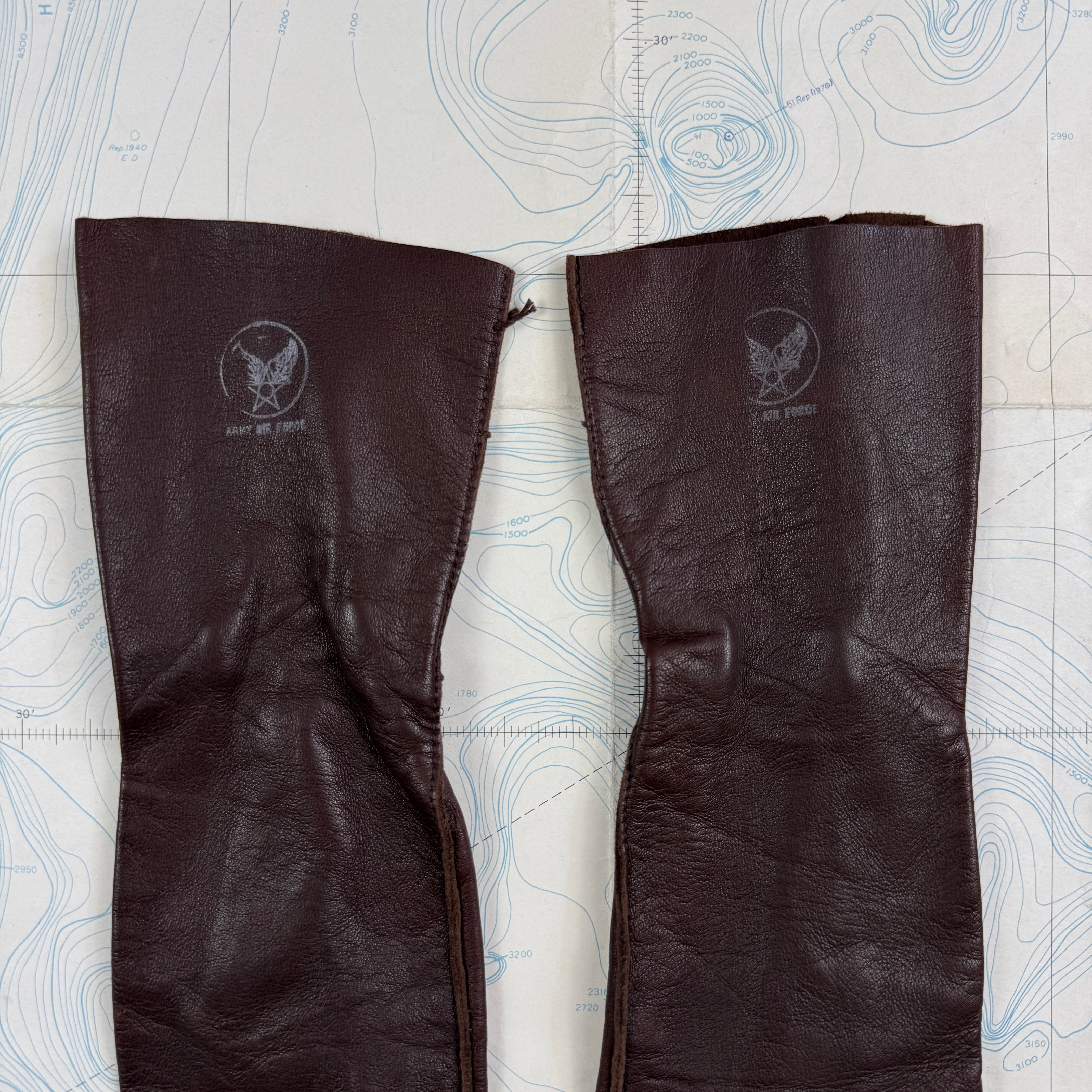 USAAF WW2 Leather B-3A Flight Gloves - Deadstock
