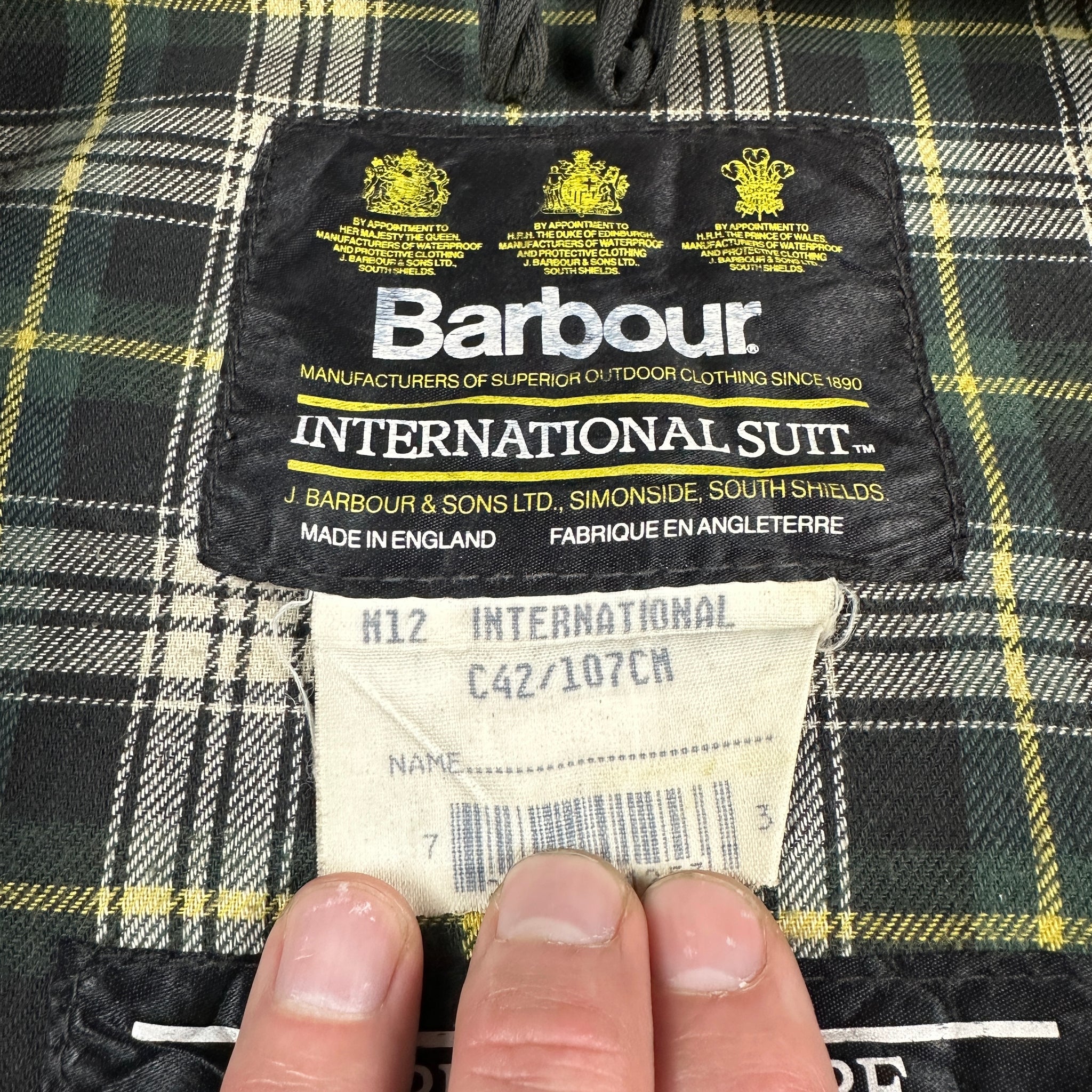 Barbour NATO M12 International Men's Jacket, Size 44