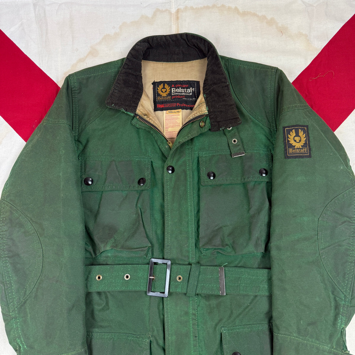 Belstaff 1970s Trailmaster Green Racing Jacket