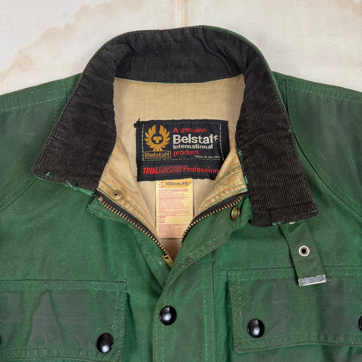 Belstaff 1970s Trailmaster Green Racing Jacket