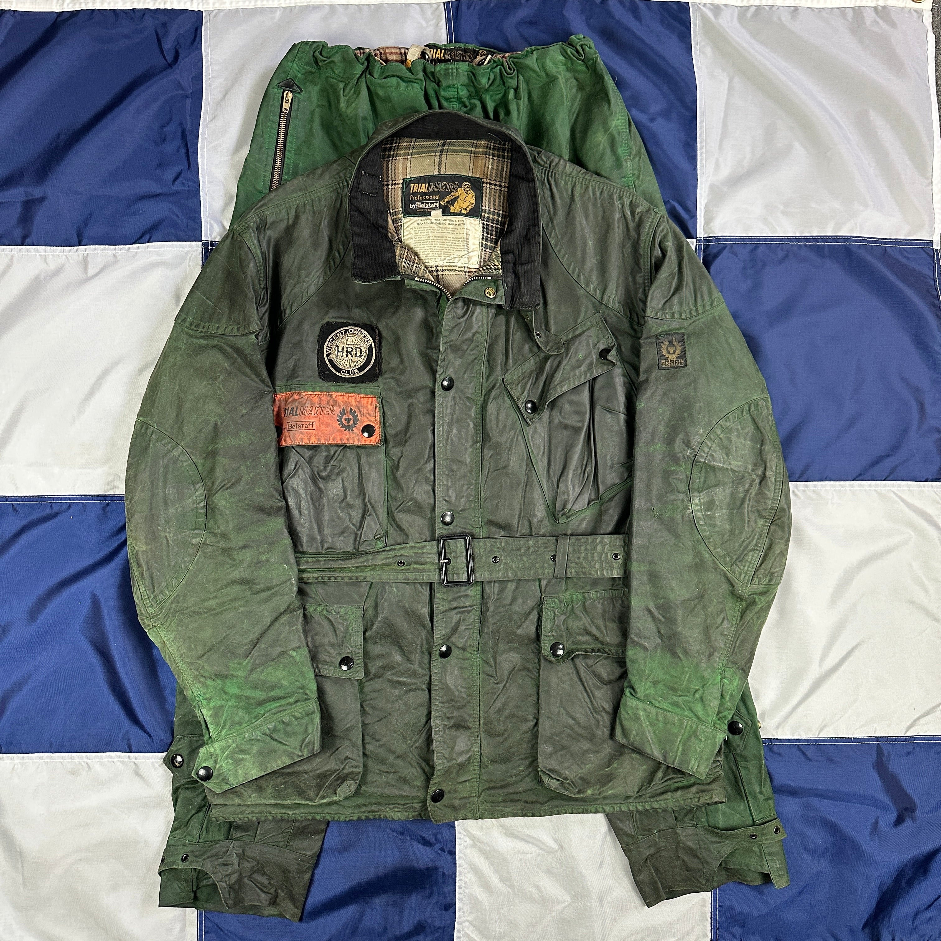 Belstaff 1960s Trialmaster Green Custom Racing Team Jacket