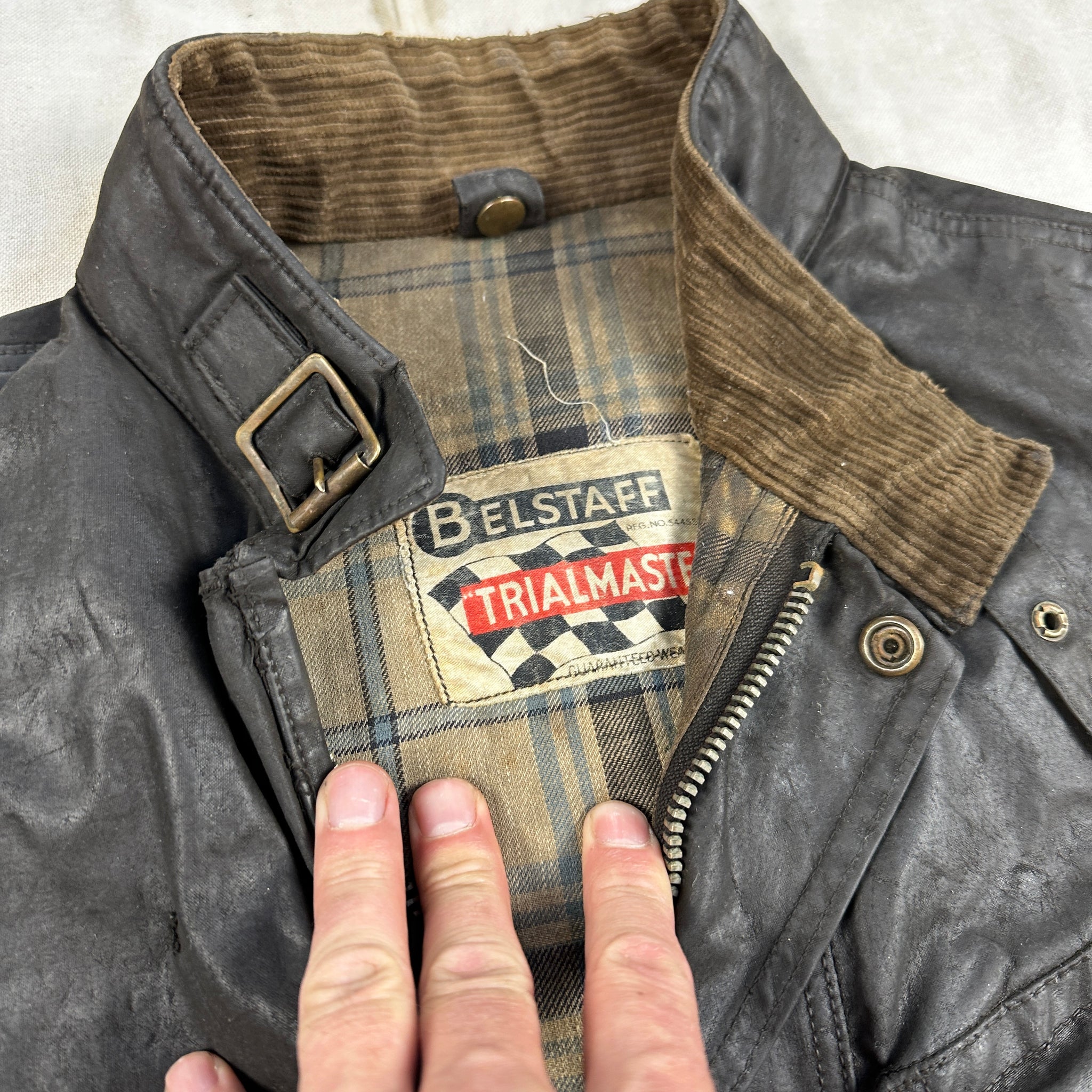 Belstaff Trialmaster Early 1950s Chequered Flag Set from Pro Belstaff Trialmaster Early 1950s Chequered Flag Set from Pro