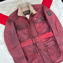 Load image into Gallery viewer, Belstaff 1970s Trailmaster Red Racing Jacket &amp; Trousers
