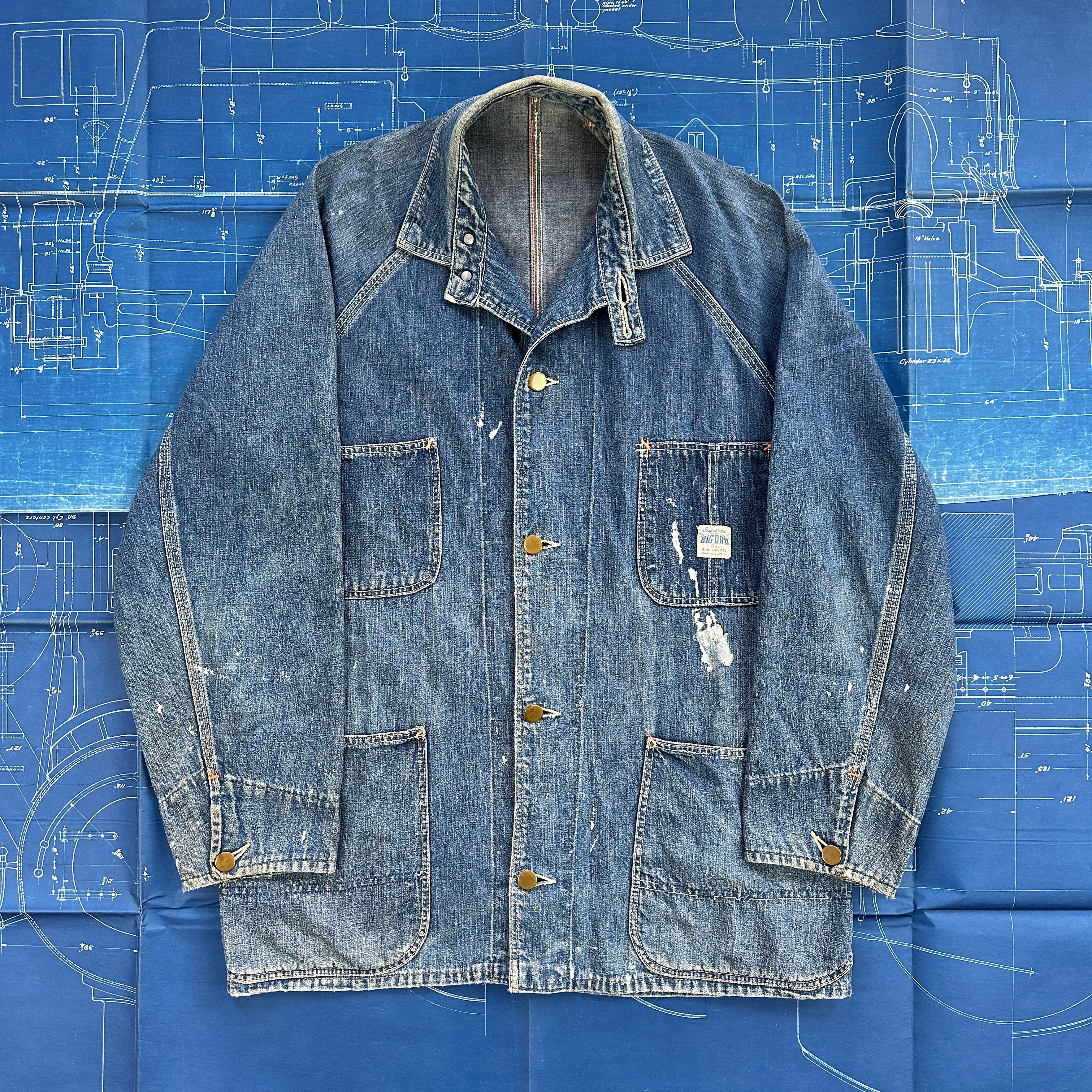 Big Dam 1930s Chin Strap Chore jacket