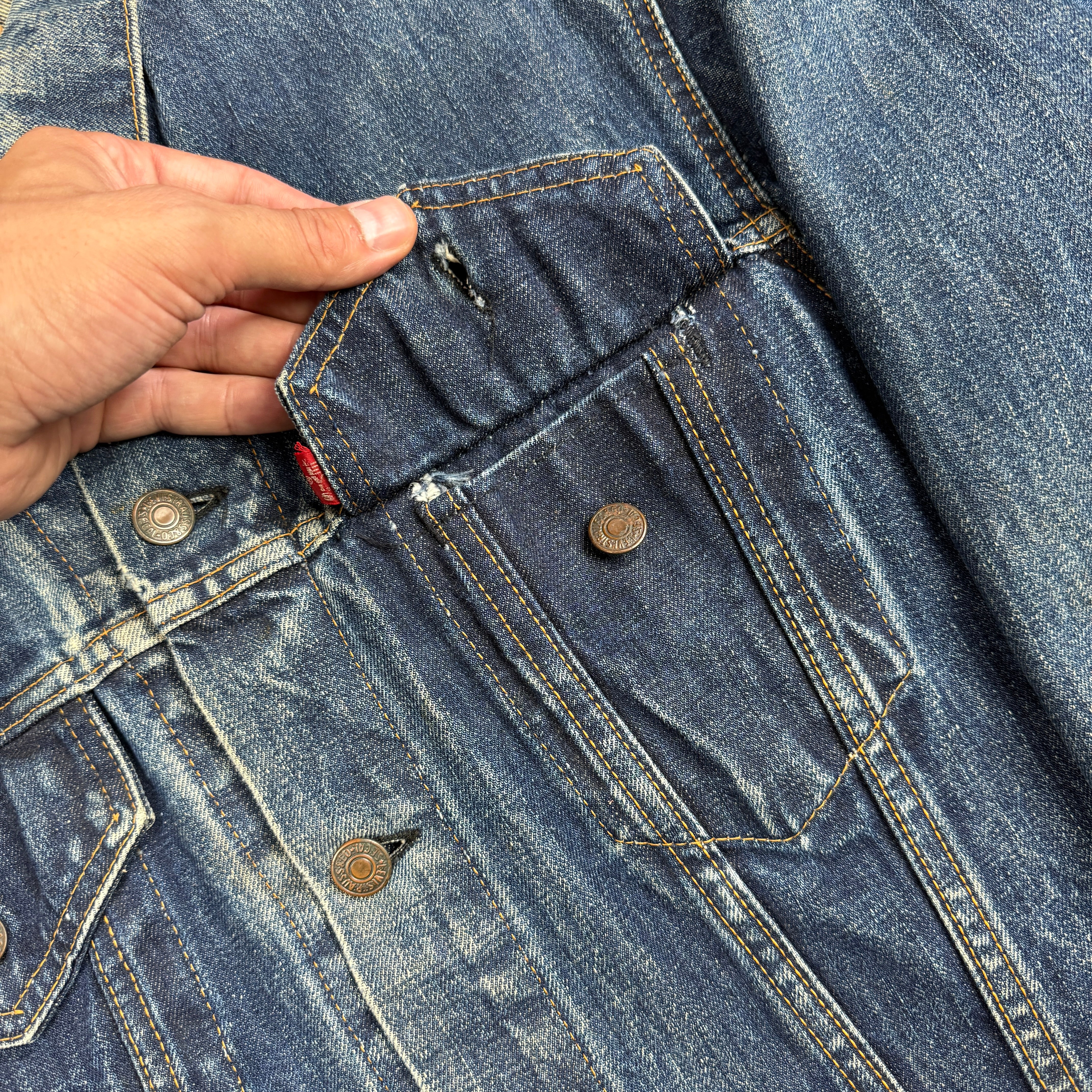 Levi's "Big E" 70505 1960s Denim Jacket - Size 42