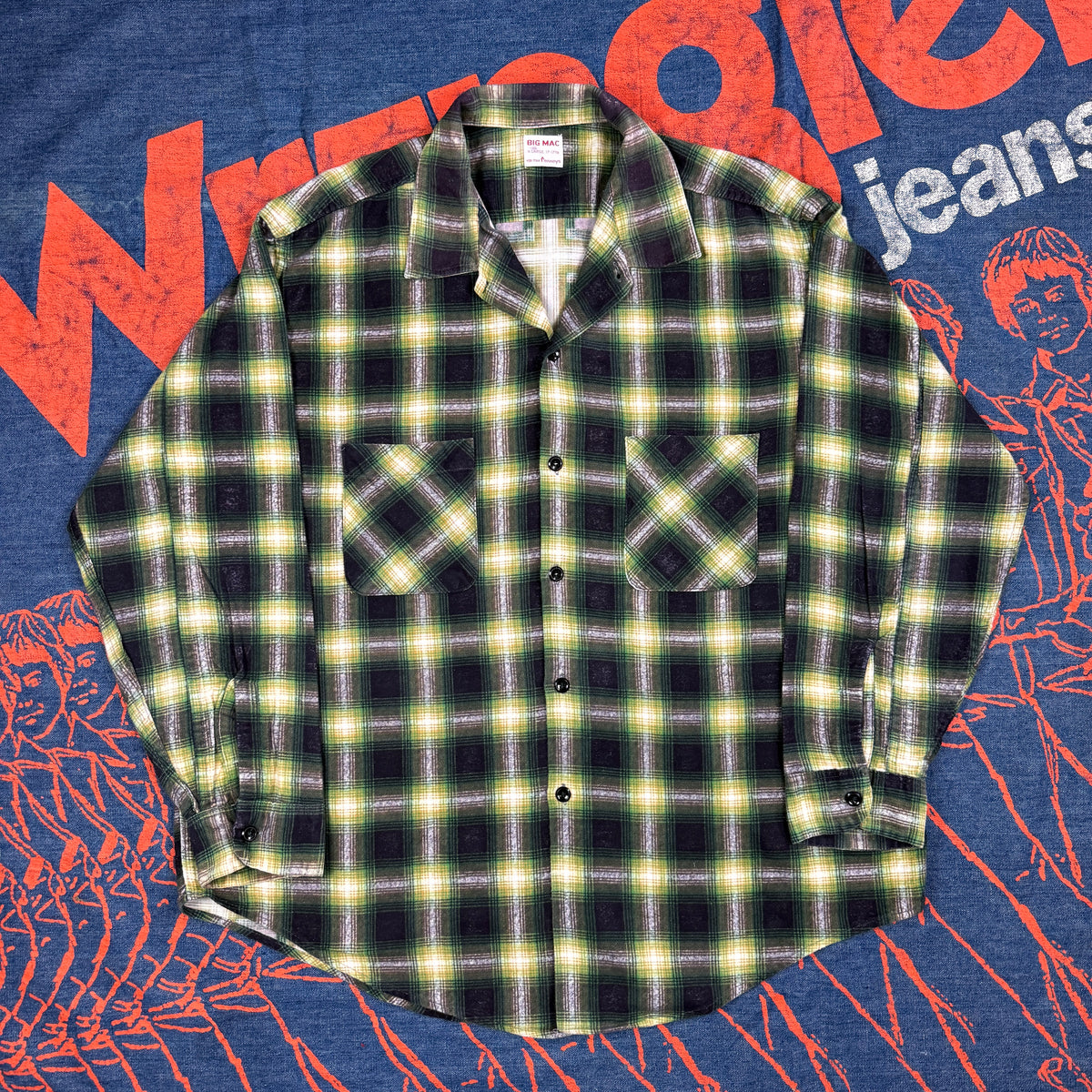 Big Mac 1950s/60s Flannel Shirt - Mint Condition & Rare XL Size