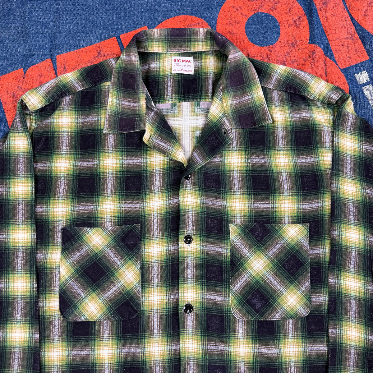Big Mac 1950s/60s Flannel Shirt - Mint Condition & Rare XL Size