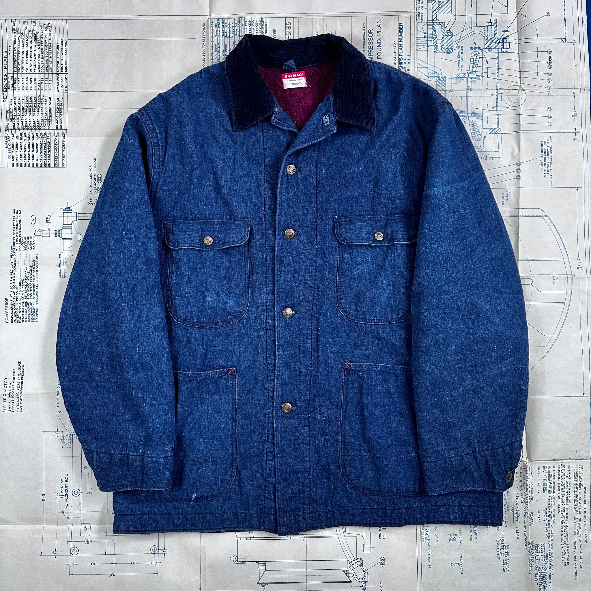 Big Mac 1950s Blanket Lined Chore Jacket – The Major's Tailor