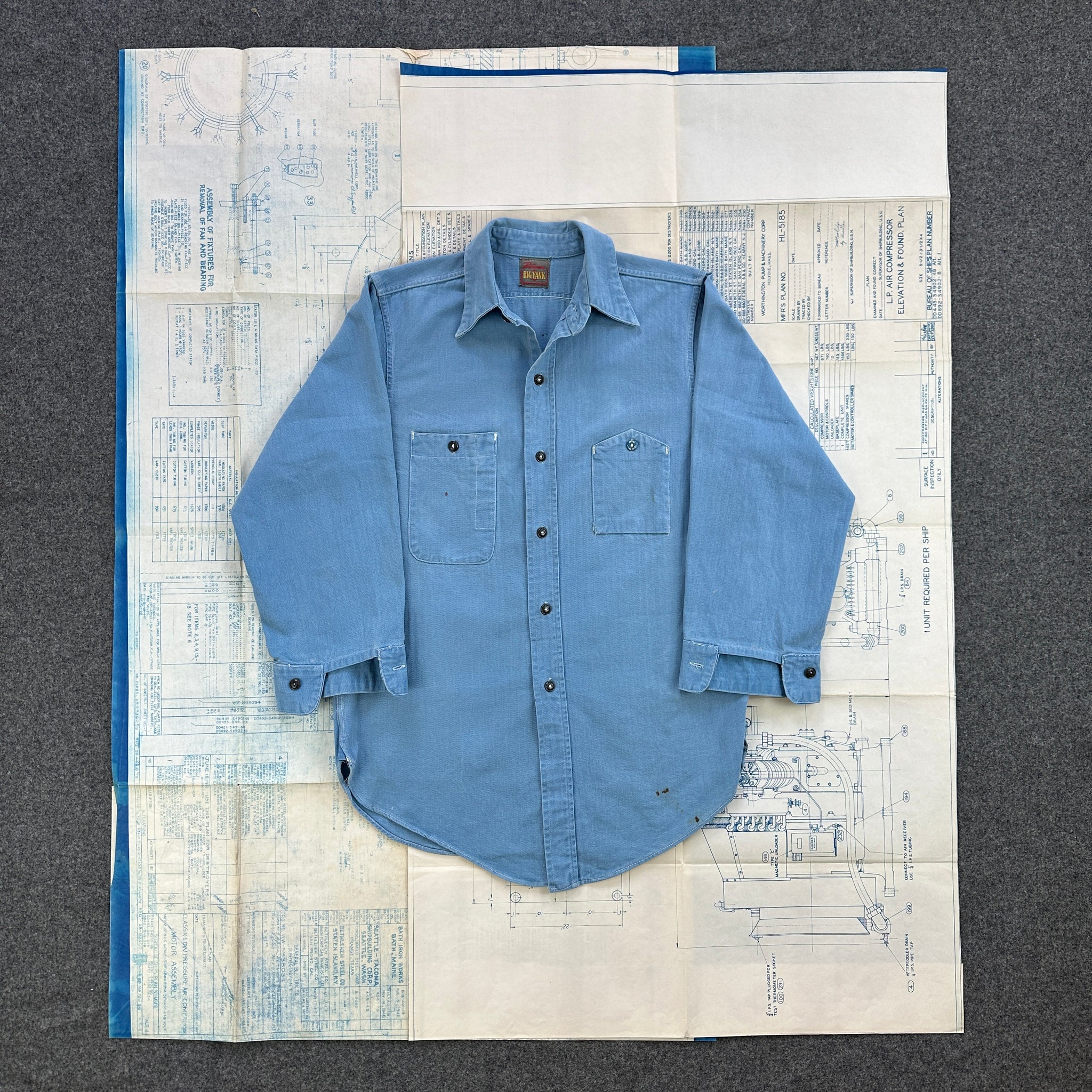 【LOHEN】BIG PATCH POCKET SHIRT Reliance Big Yank 