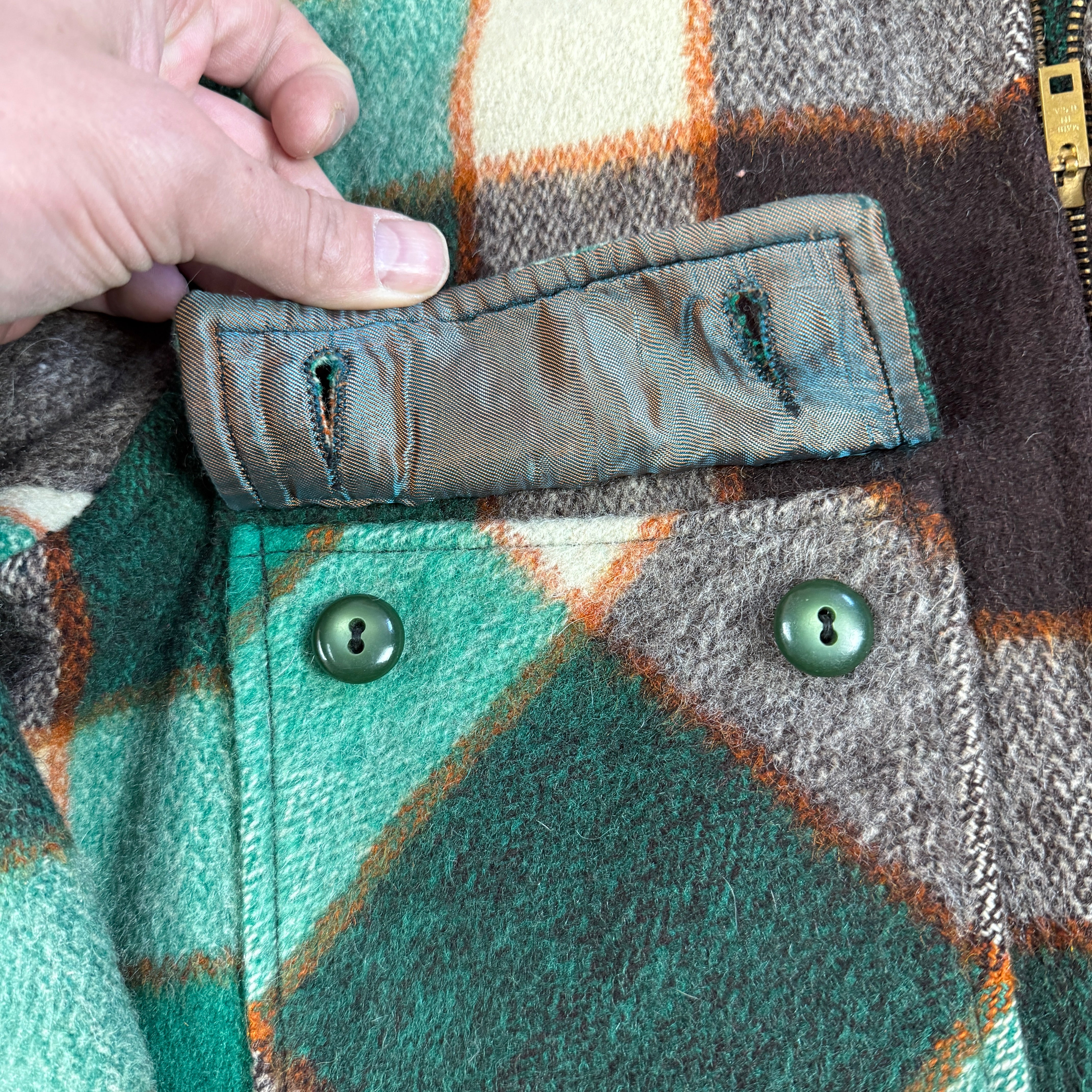 Big Yank 1940s Plaid Wool Jacket - Mint Condition