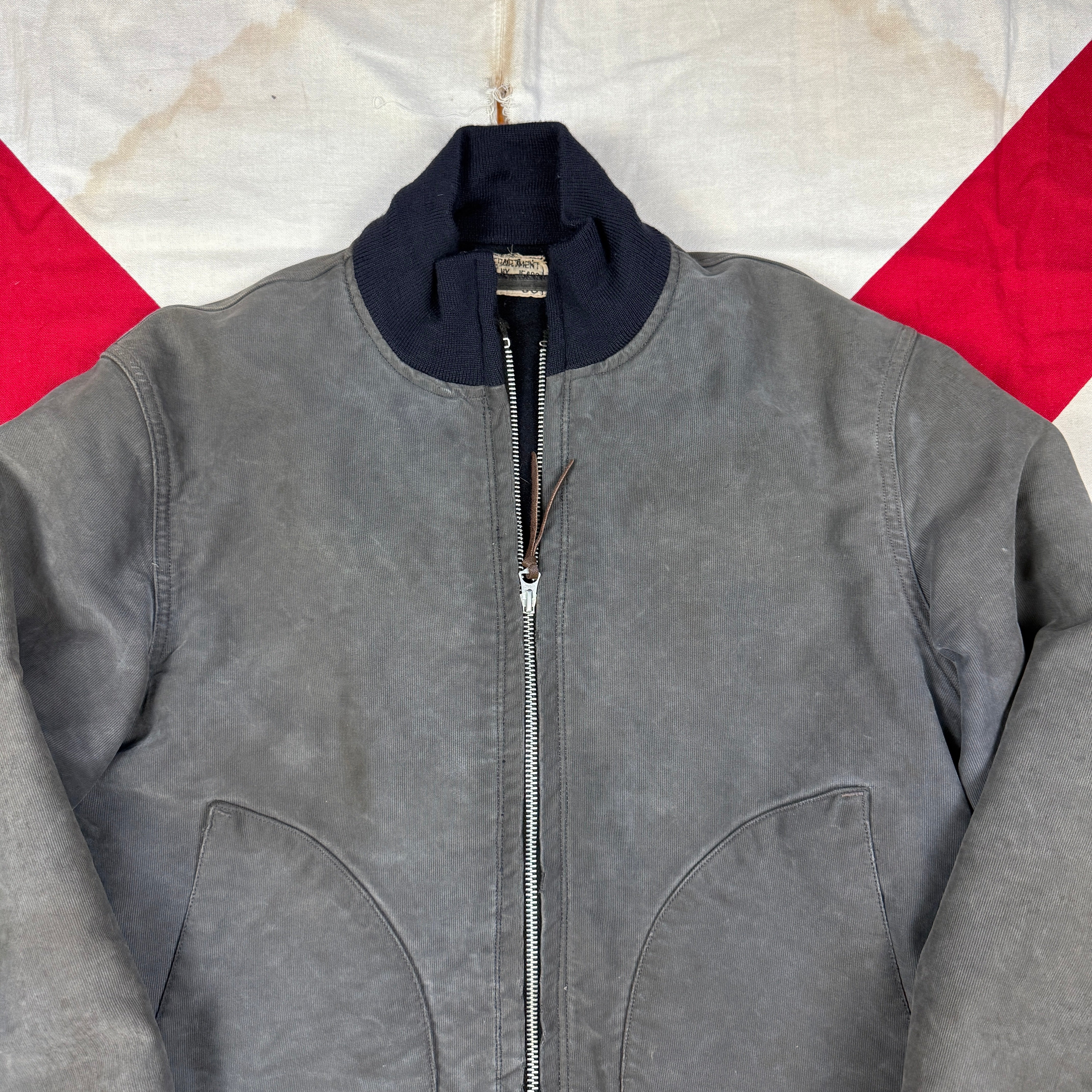 US Navy 1942 Blue Zip Deck Jacket