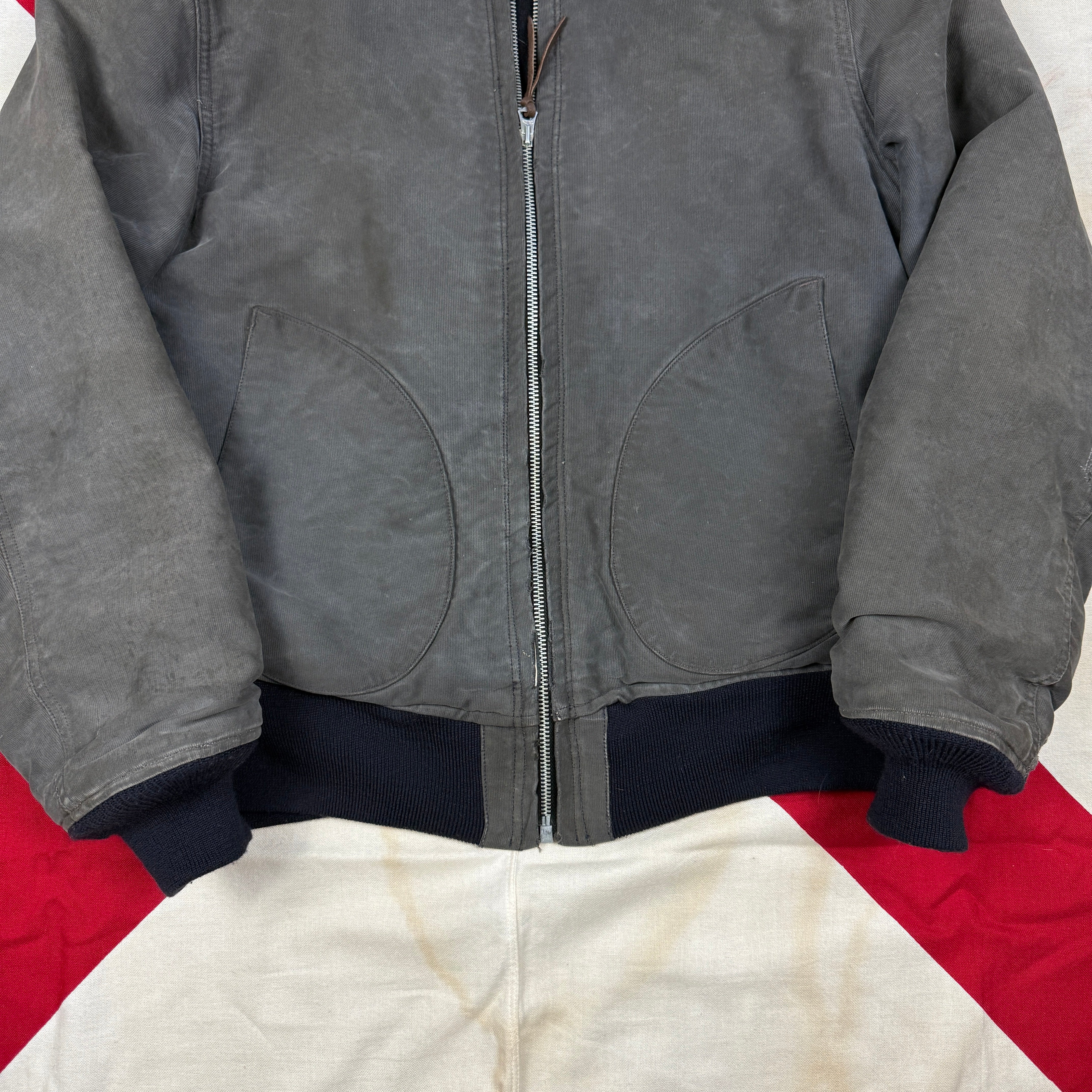 US Navy 1942 Blue Zip Deck Jacket