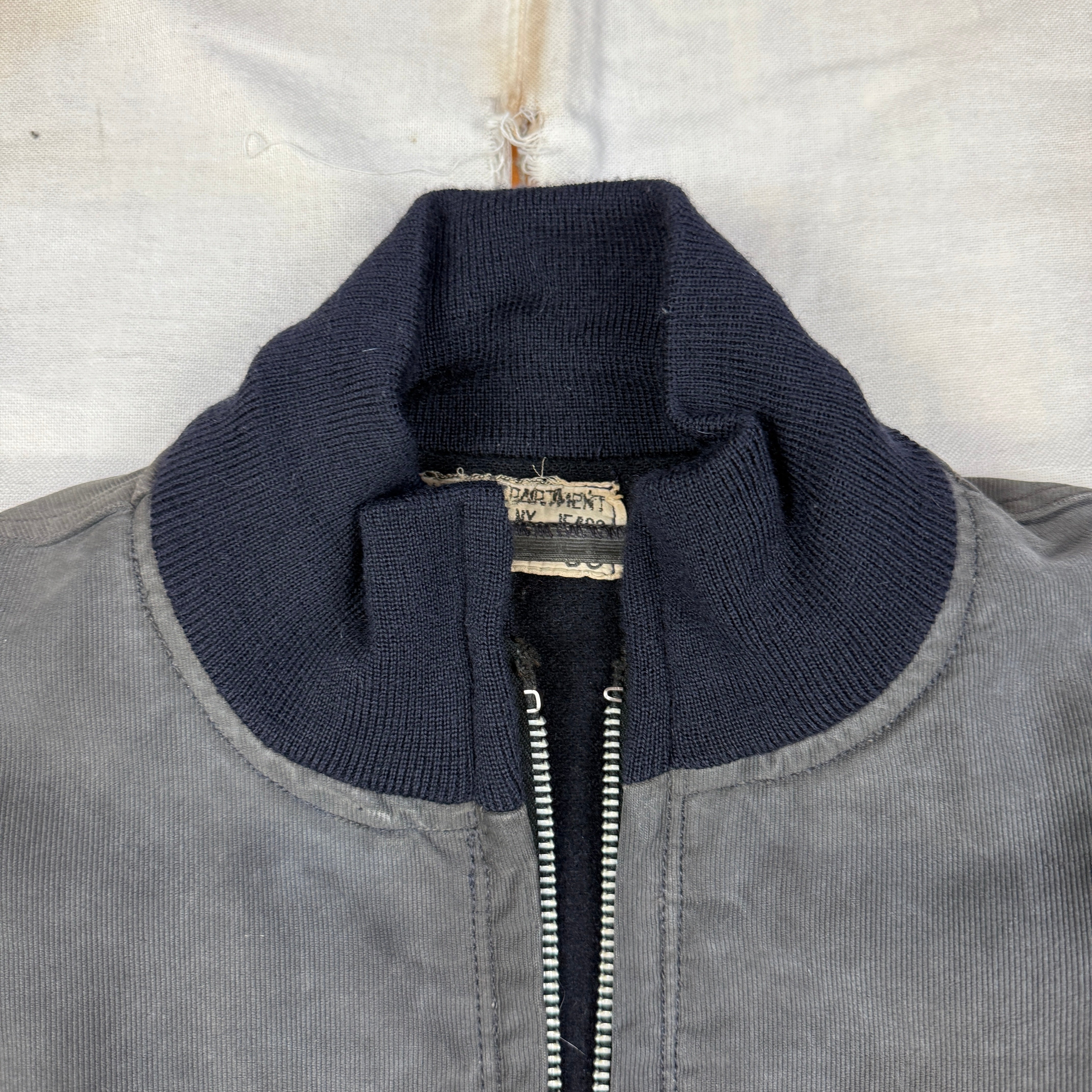 US Navy 1942 Blue Zip Deck Jacket