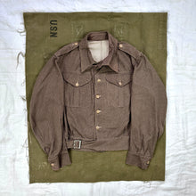 Load image into Gallery viewer, British Army 37 Pattern Brown Denim Battledress - Deadstock
