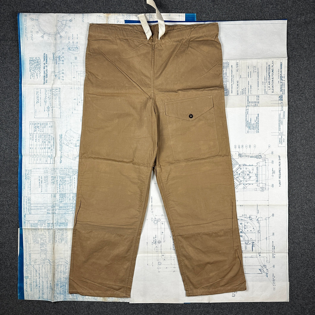 British Army WW2 Windproof Trousers Drab - Deadstock