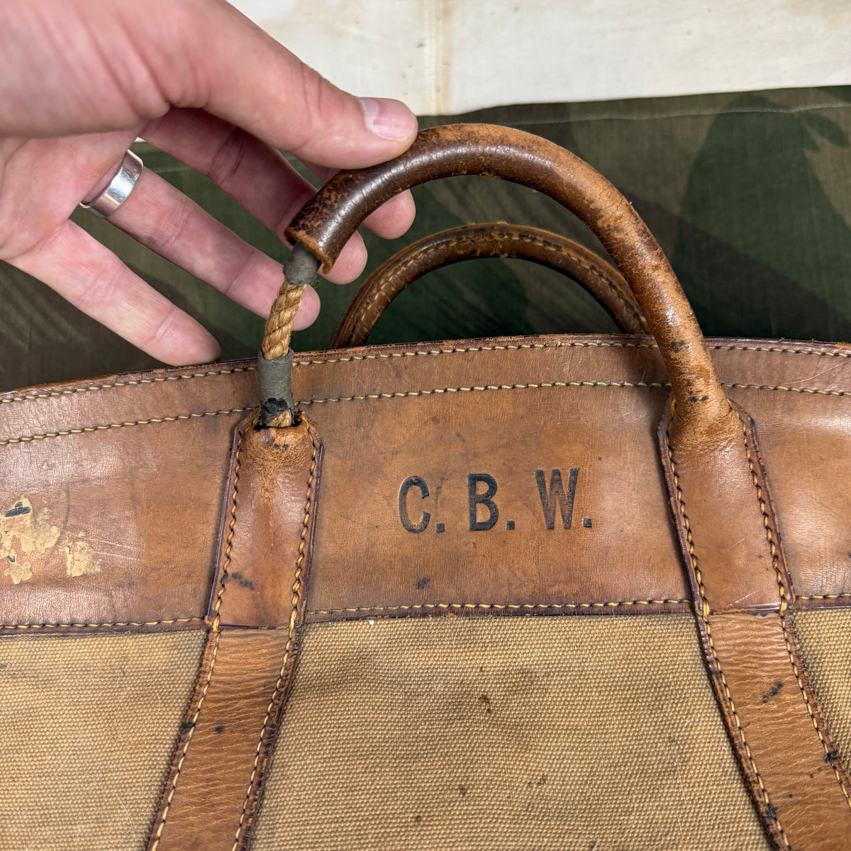 British Officer WW2 Tote Kit Bag