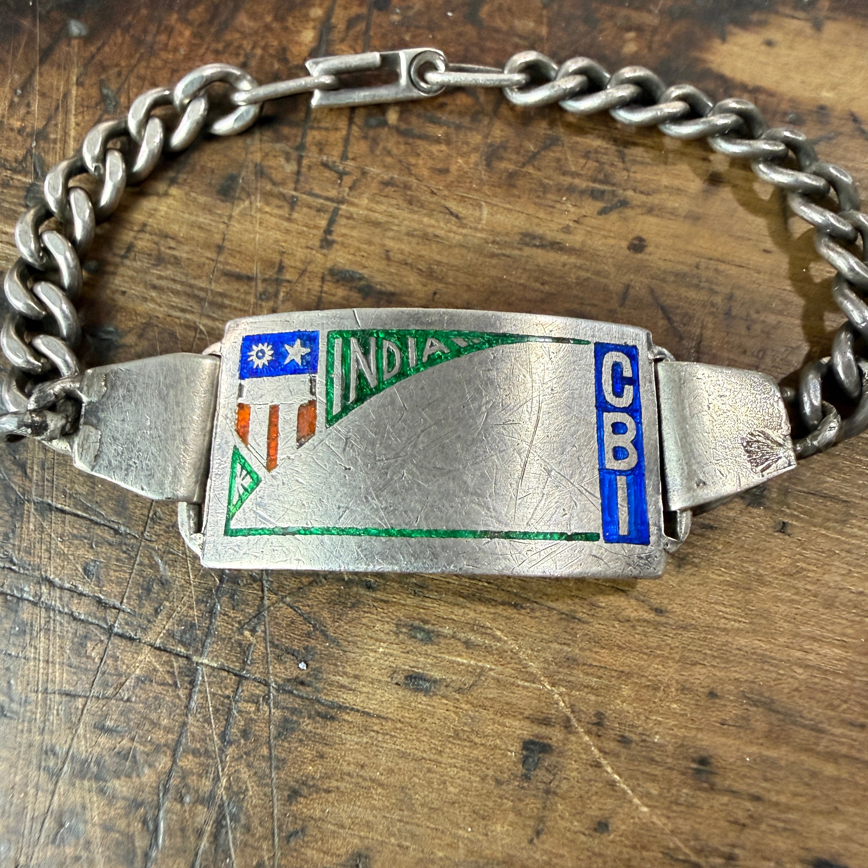 CBI WW2 Indian Enamelled Bracelet