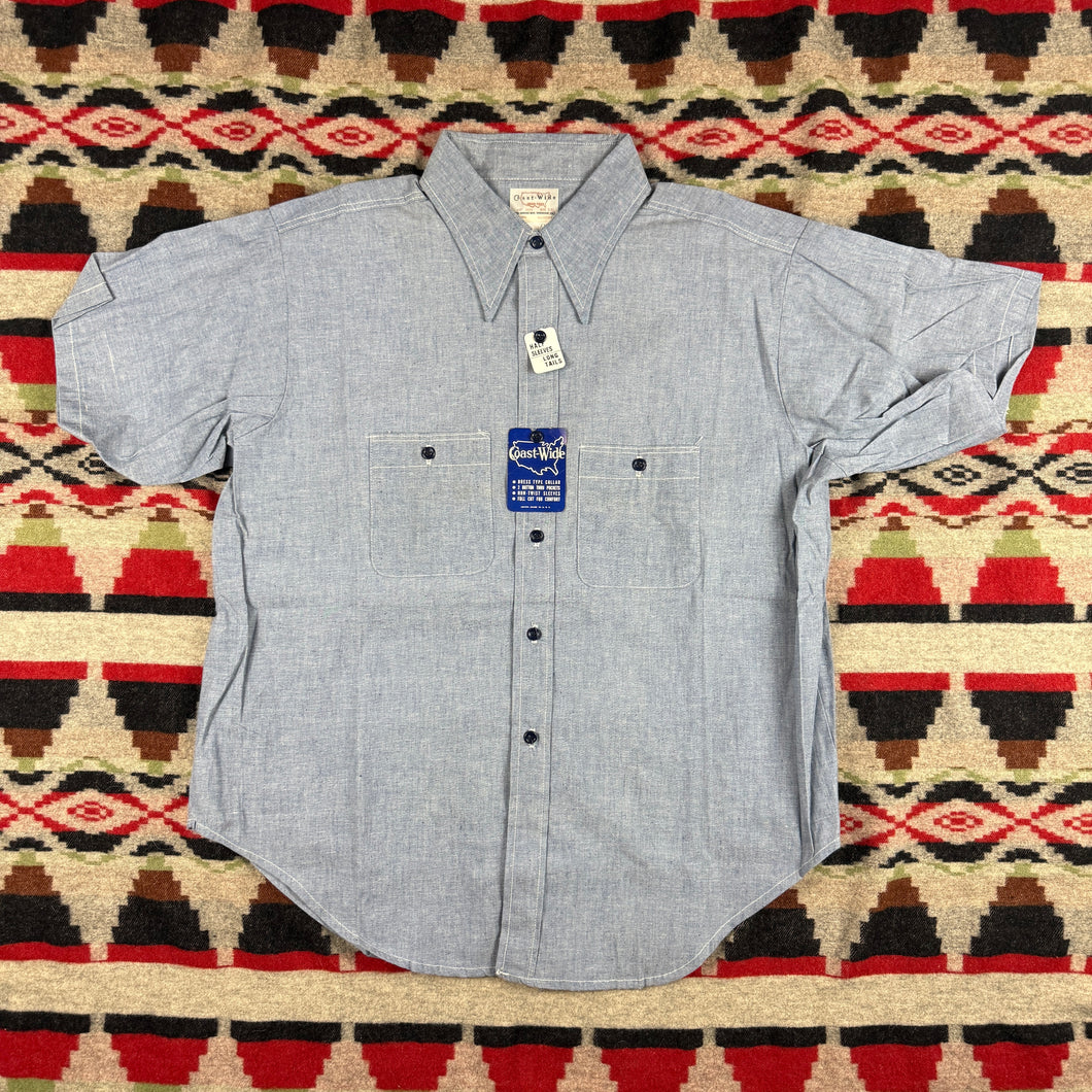 Coast Wide 60s Chambray Shirt - Deadstock