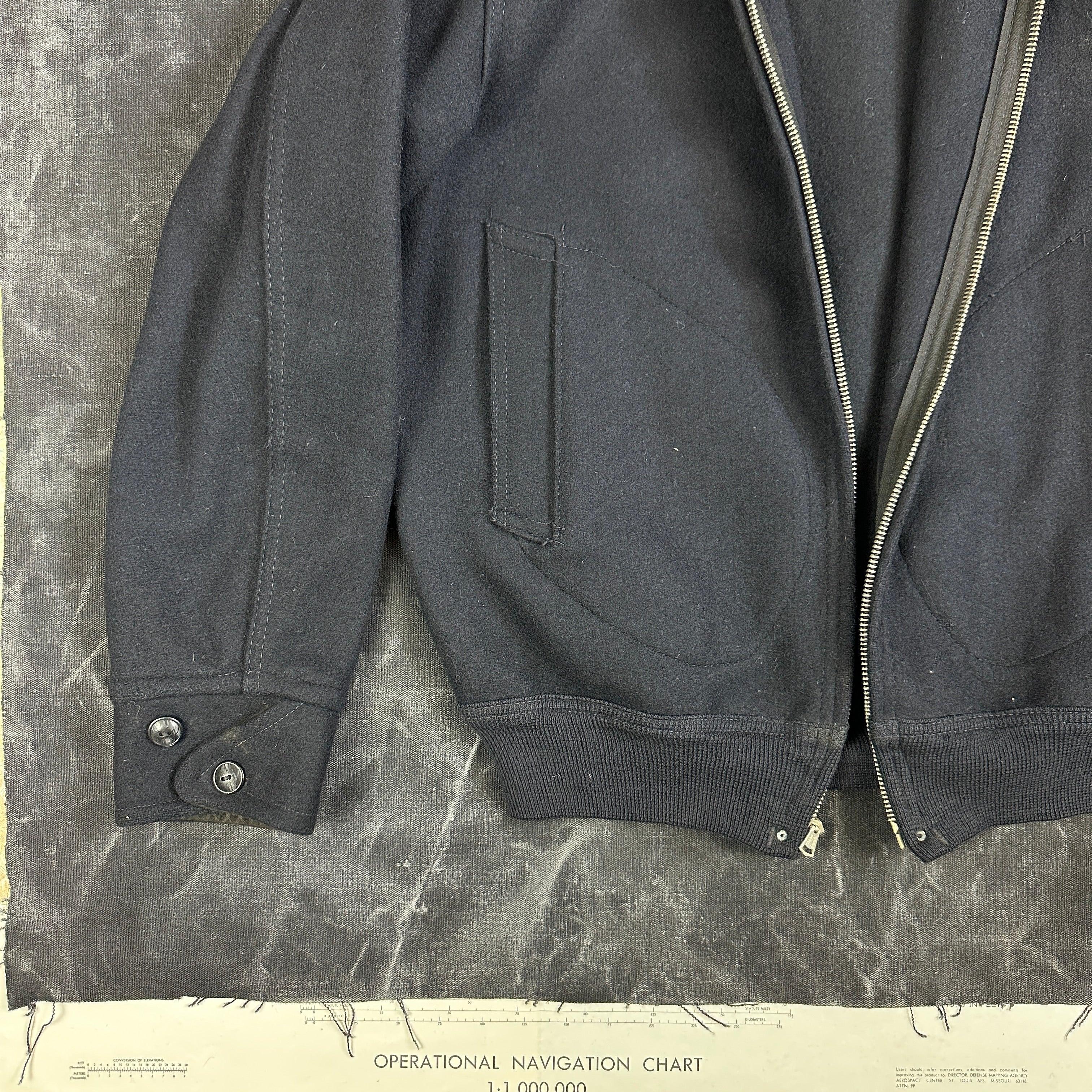Crawford Wind-Clipper 1930s Wool Blouson Work Jacket - Mint Condition