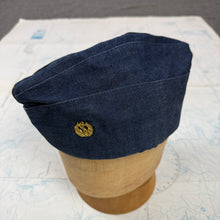 Load image into Gallery viewer, US Navy Merchant Marine Academy Denim Garrison Cap
