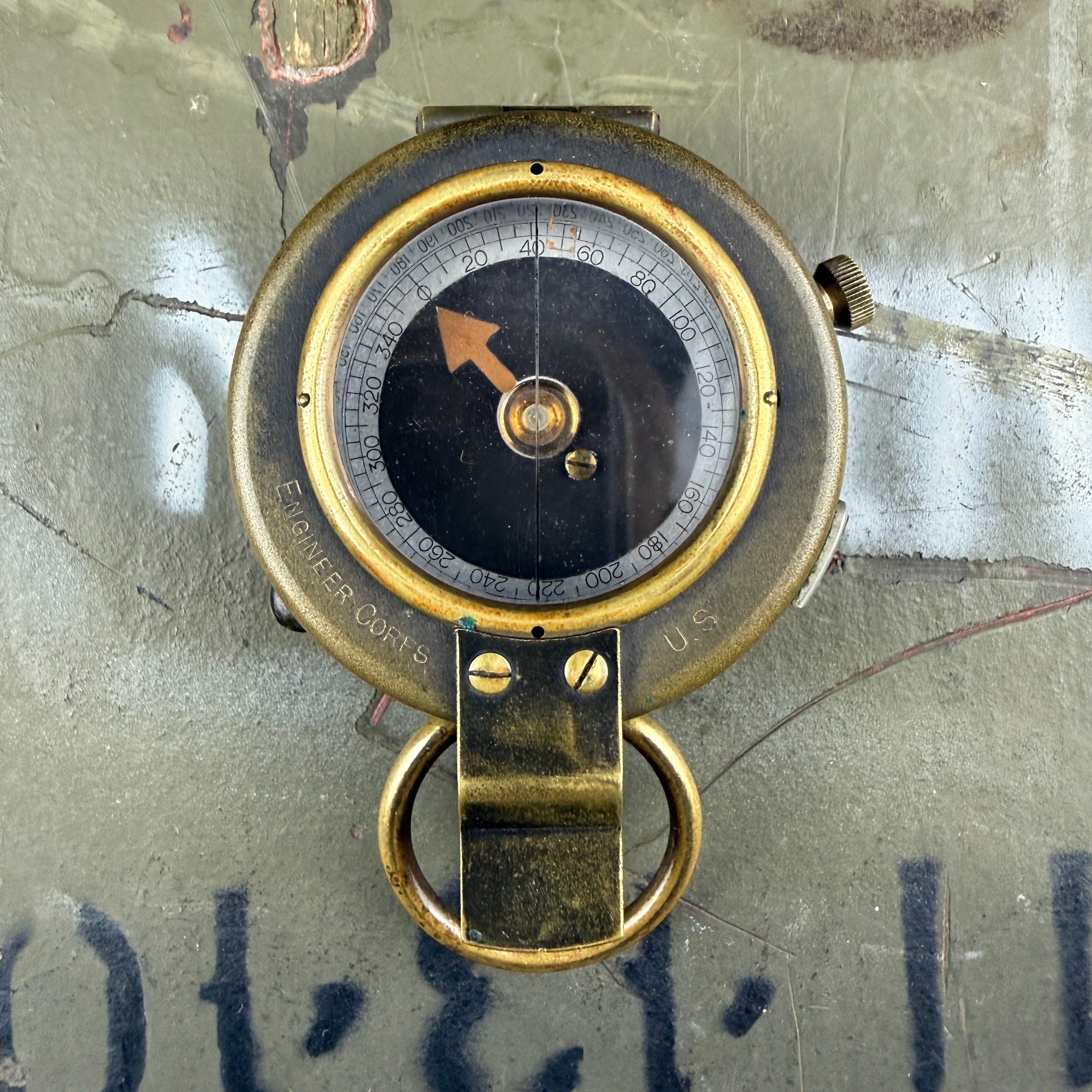 US Army 1918 Engineer Corps Verners Marching Compass