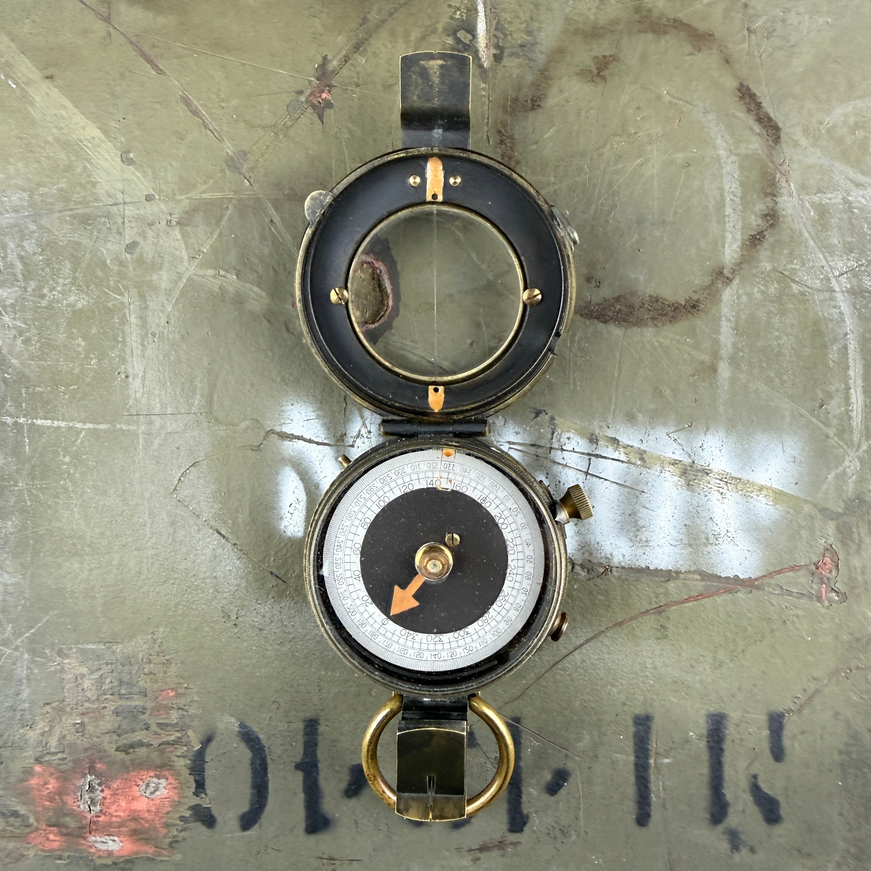 US Army 1918 Engineer Corps Verners Marching Compass