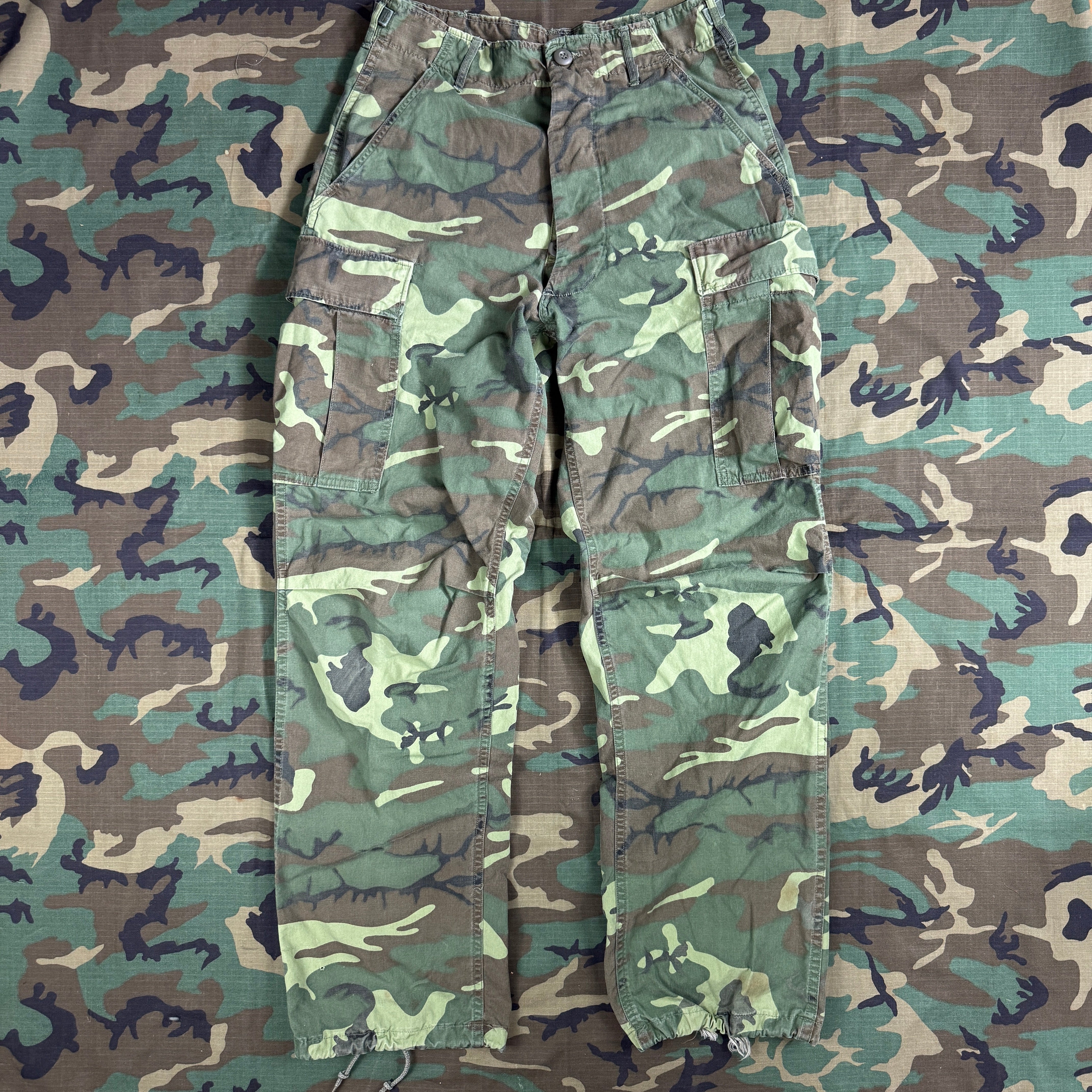US Army 1967 ERDL "Non-Rip" Poplin Jungle Pants