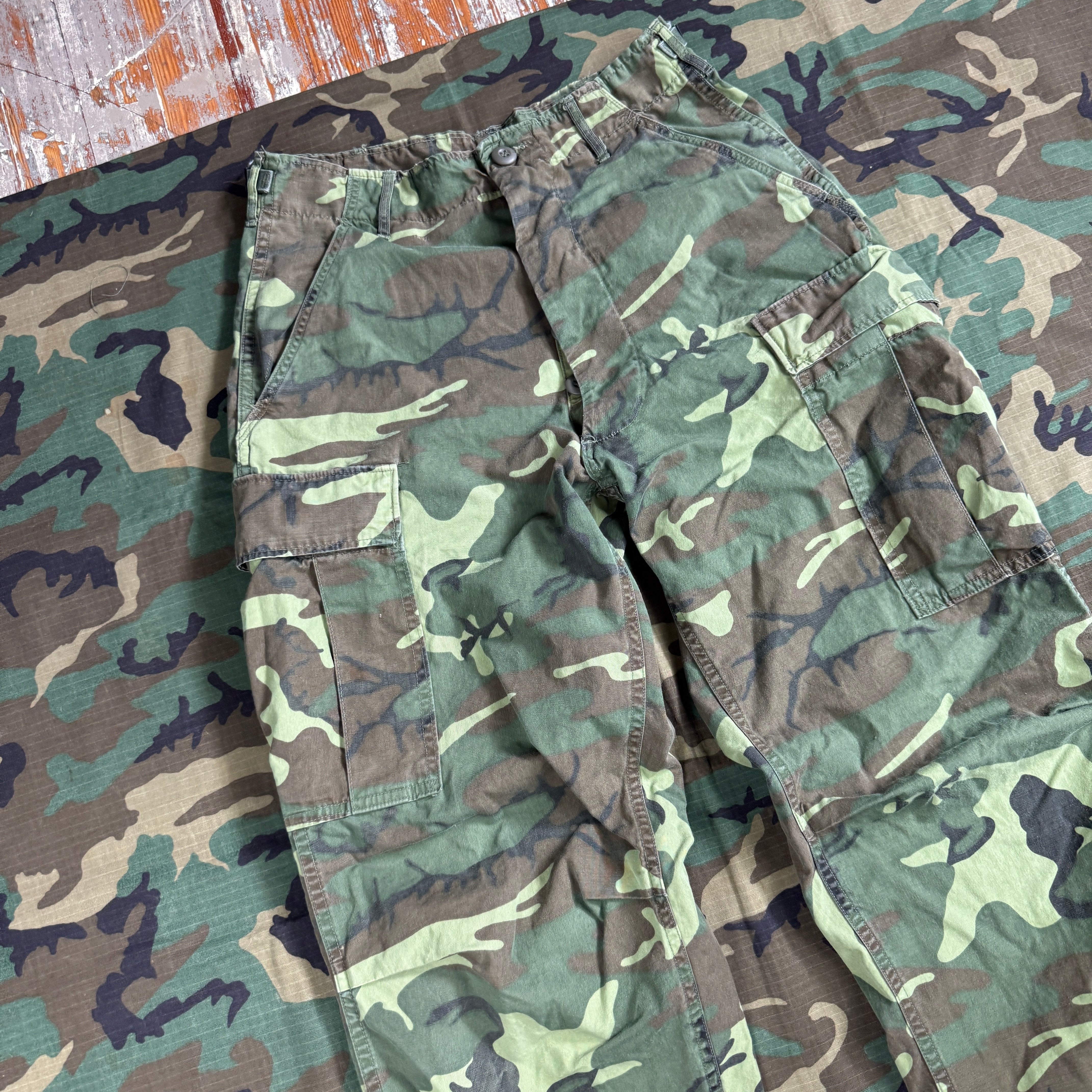 US Army 1967 ERDL "Non-Rip" Poplin Jungle Pants