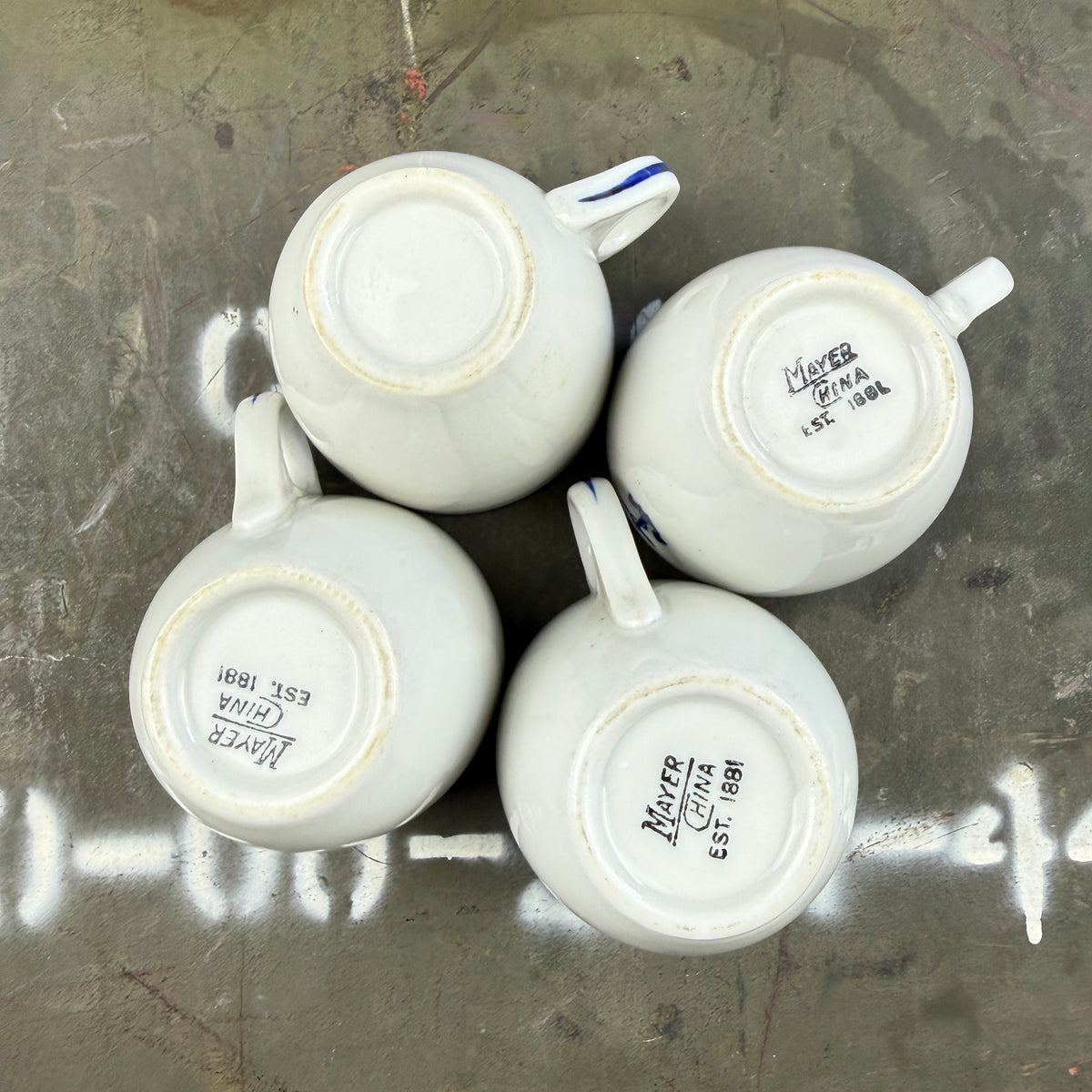 US Navy WW2 Demitasse Cup Set