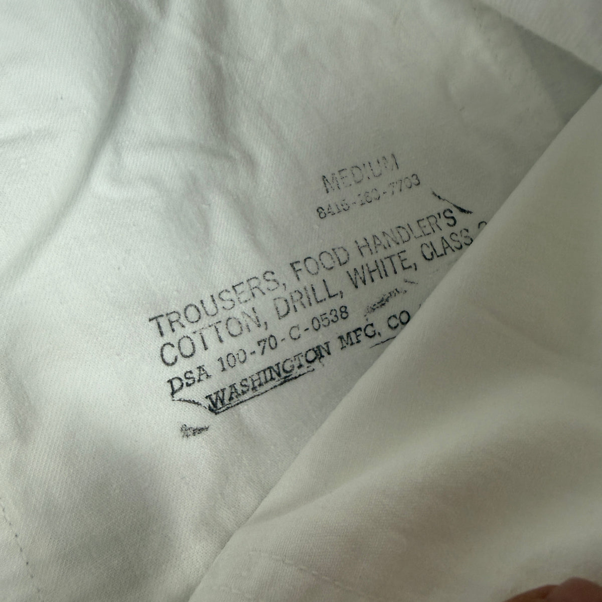 US Army 1970 Food Handler Trousers - Size 32
