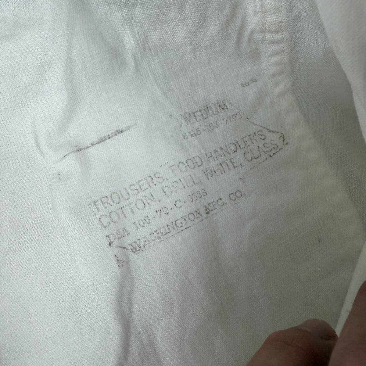 US Army 1970 Food Handler Trousers - Size 33