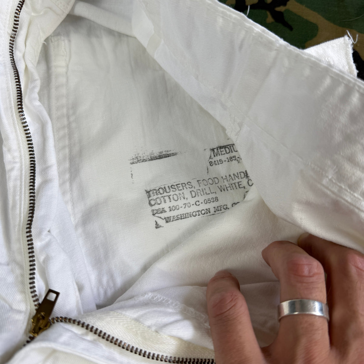 US Army 1970 Food Handler Trousers - Size 34